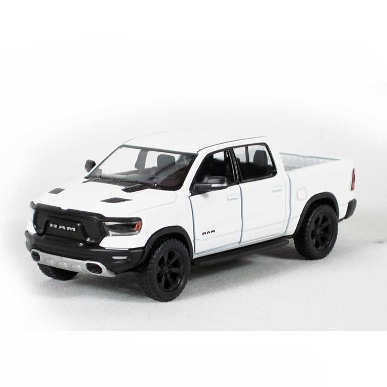 (5413) 5″ Die-cast: 2019 RAM 1500 Pickup Truck (WHITE color) 1/46 Scale