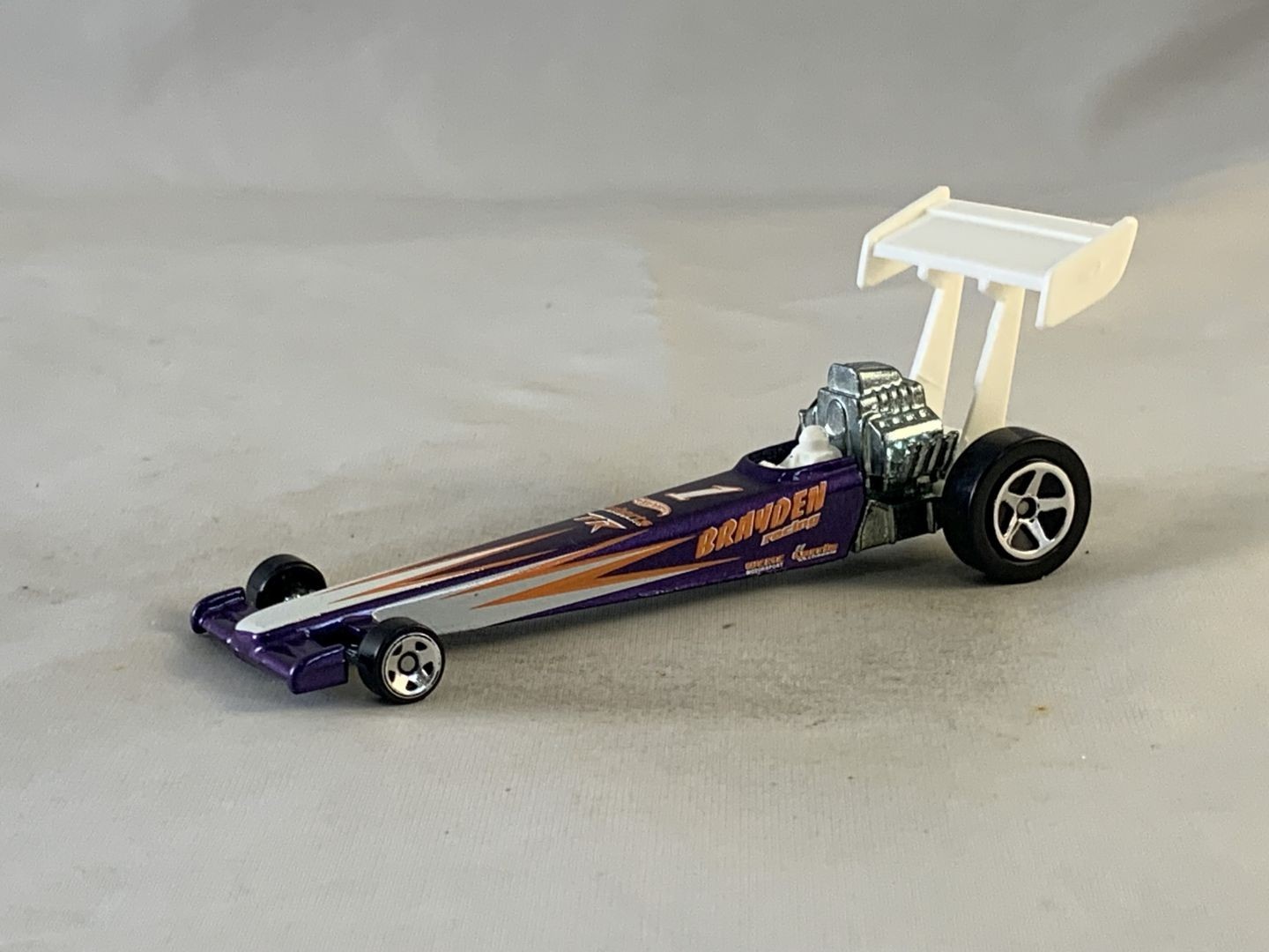 Hot Wheels Dragster 2001 Mainline #164 Purple 5SPs Micro 5SPs