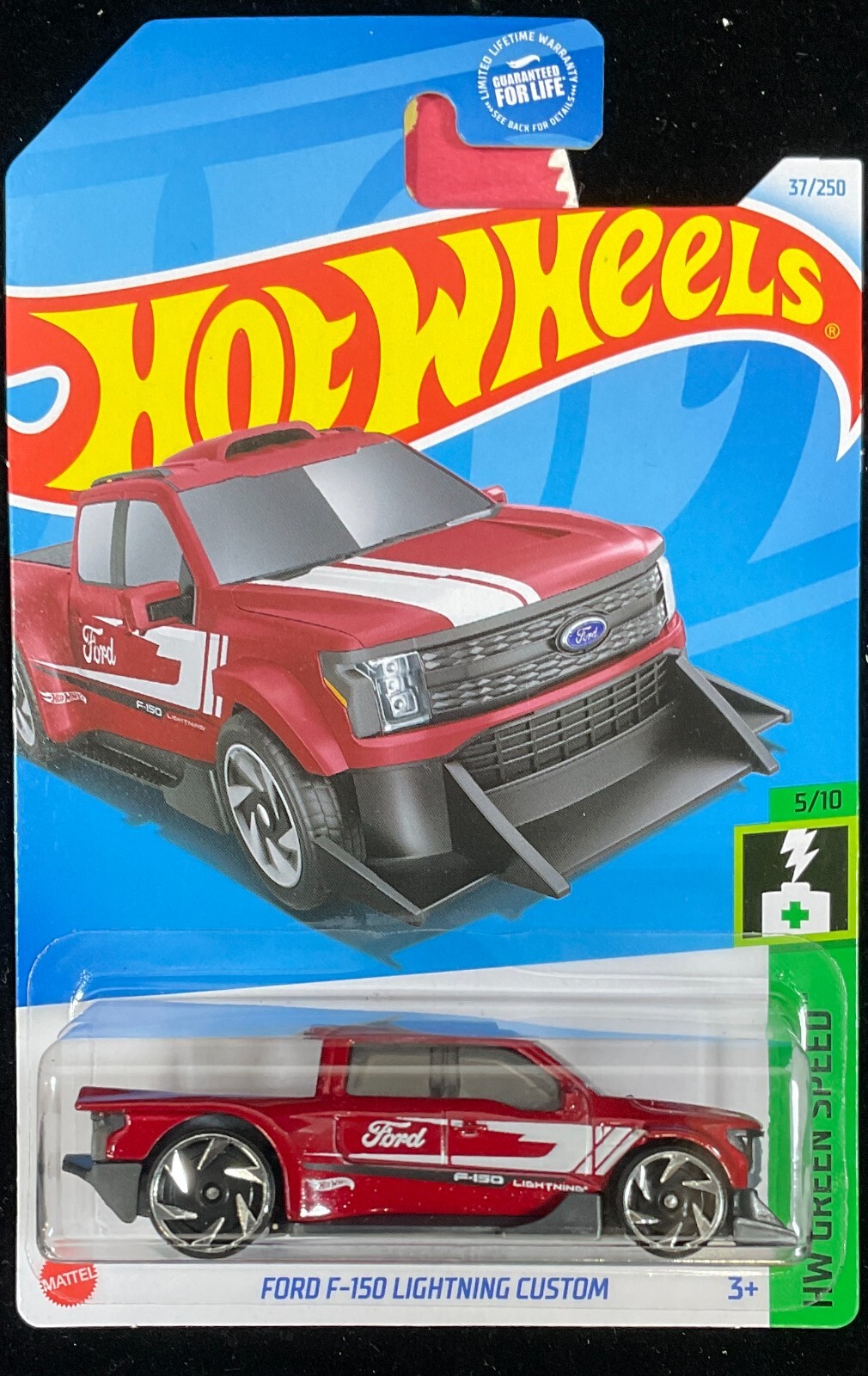 Hot Wheels 2024 Ranger Raptor, F-150 Lightning Custom Blue,Red Trucks,Lot of 3