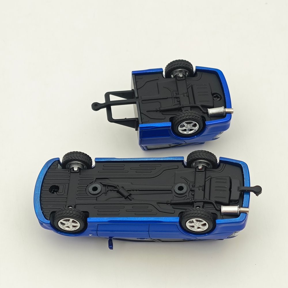 MORTAL 1:64 Scale Gita Elixir Trailer Set Diecast Car Models Blue