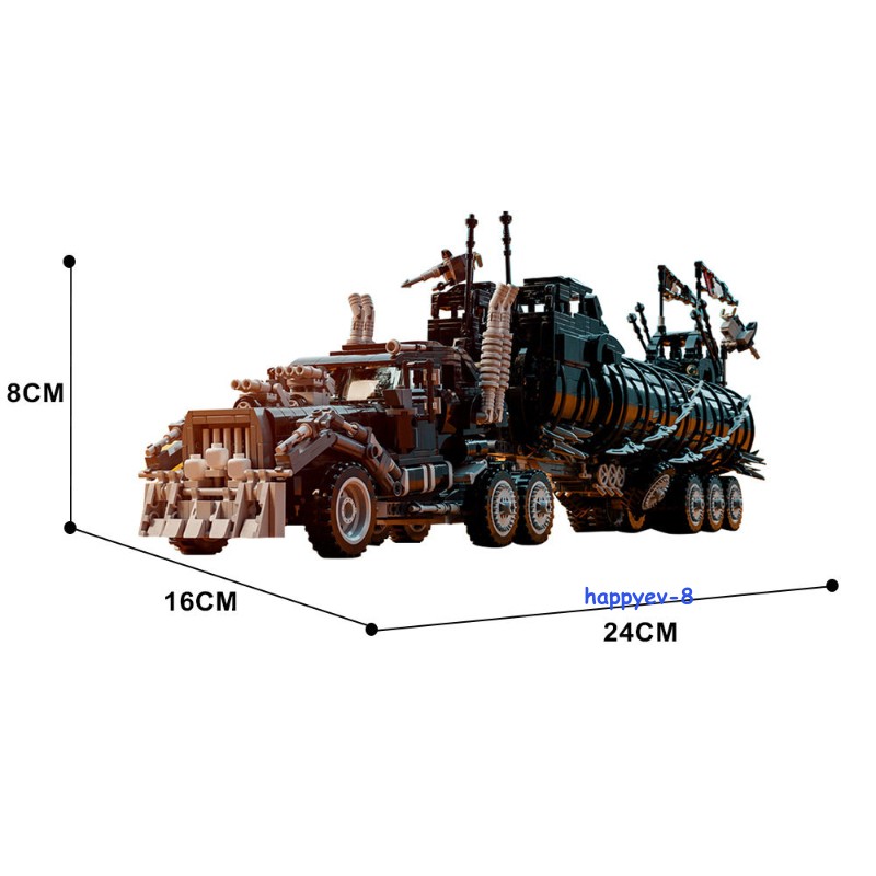 Mad Max Fury Road War Rig Truck Building Blocks MOC Set – Post-Apocalyptic Model