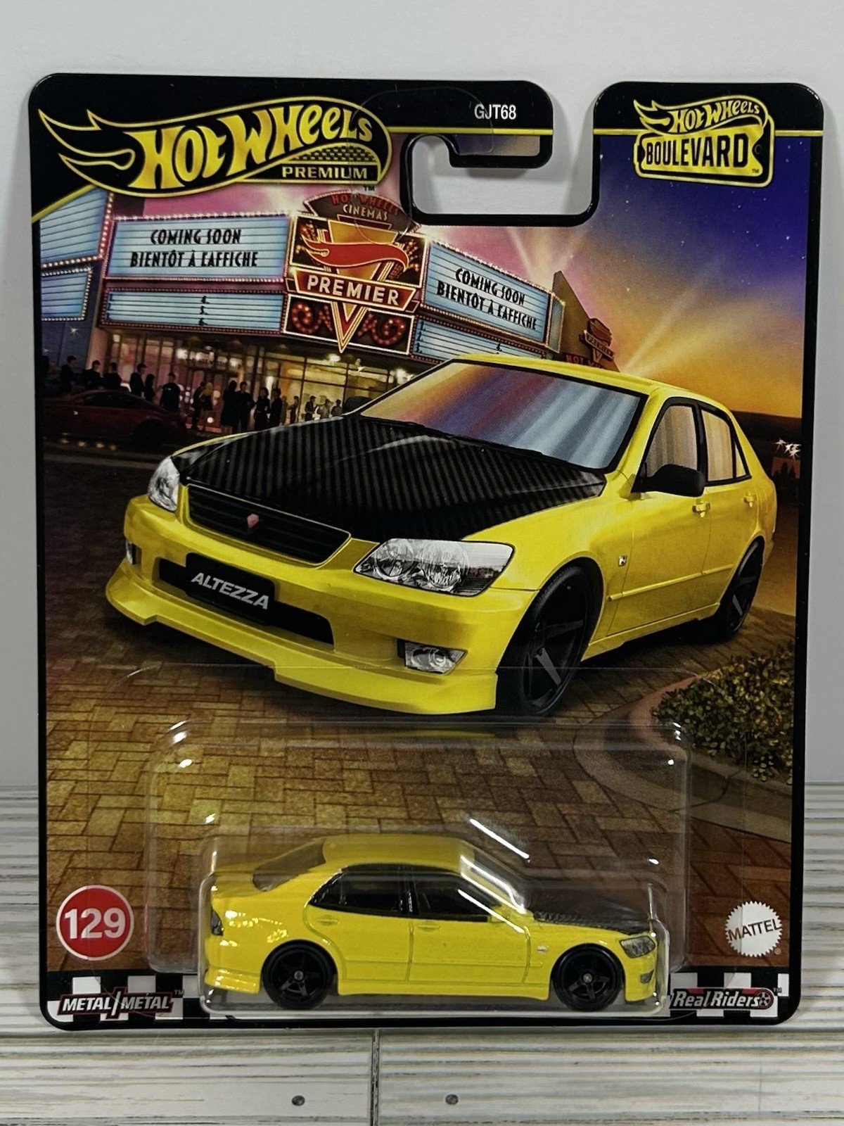 2025 Hot Wheels Premium Boulevard Yellow ’98 Toyota Altezza #129