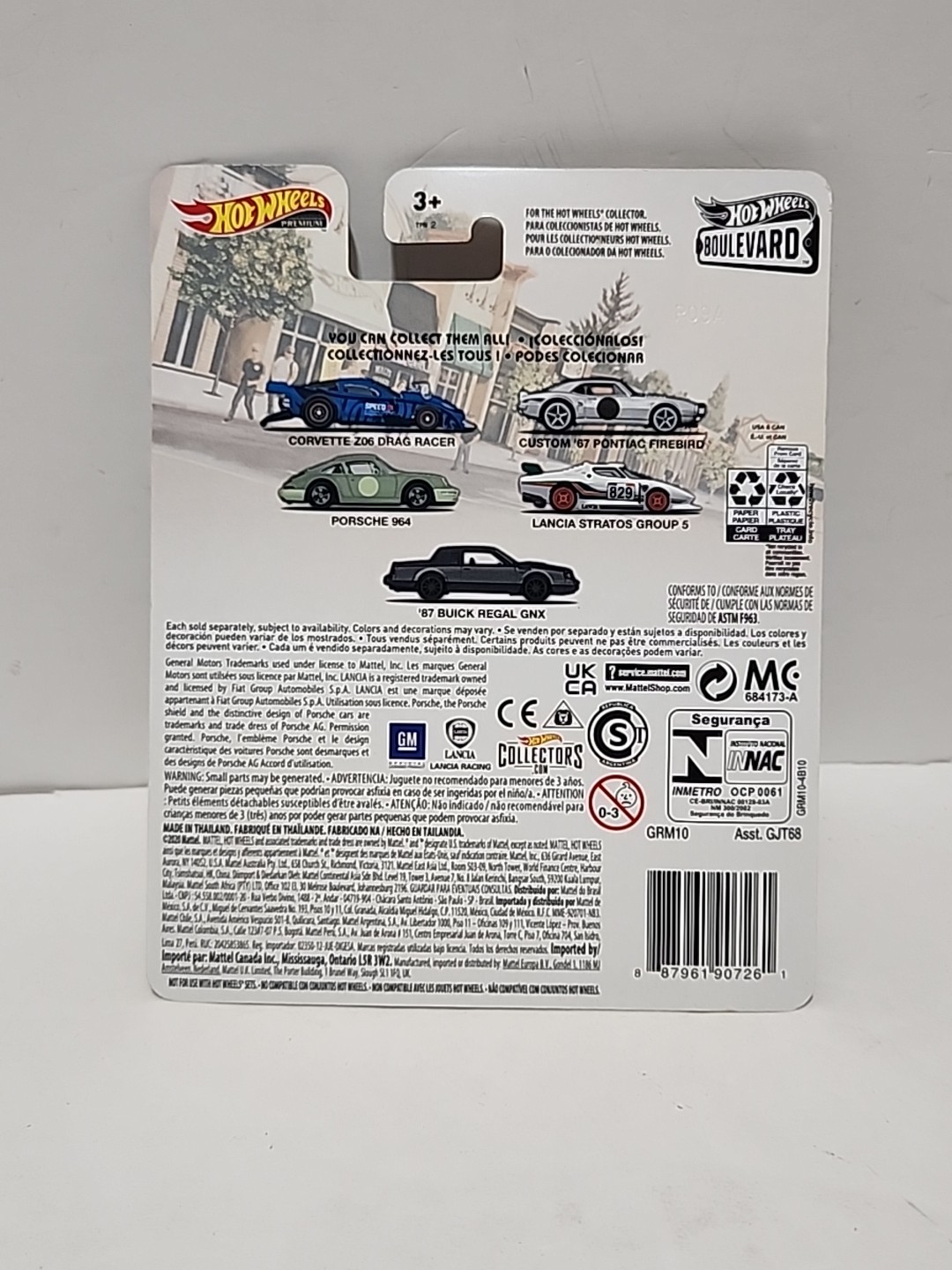 LotOf2 Hot Wheels Premium Boulevard #26 Corvette Z06 Drag Racer, #28 Porsche 964