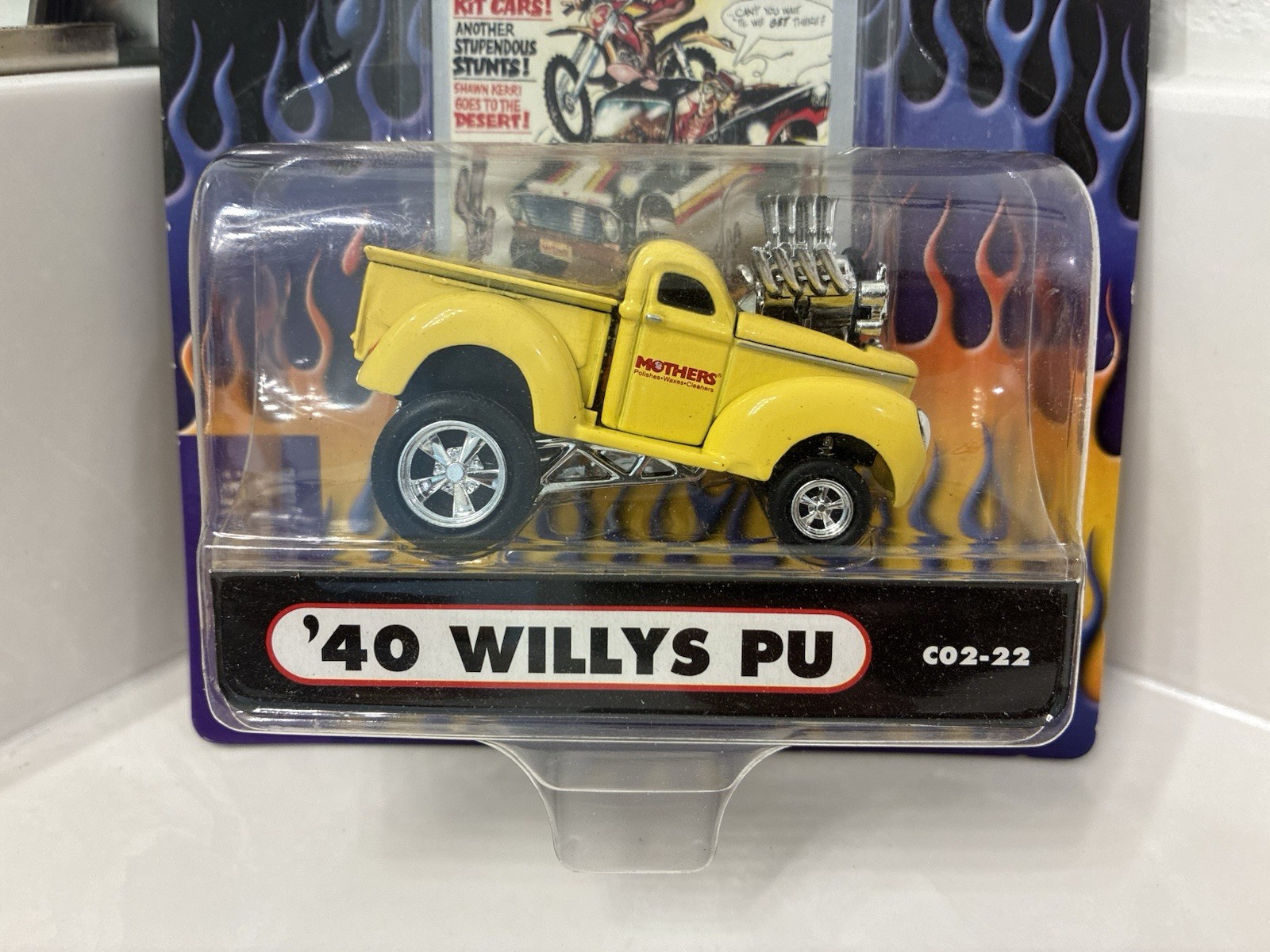 Muscle Machines 1:64 Diecast CARtoons Yellow 1940 Willys Pickup FREE SHIPPING