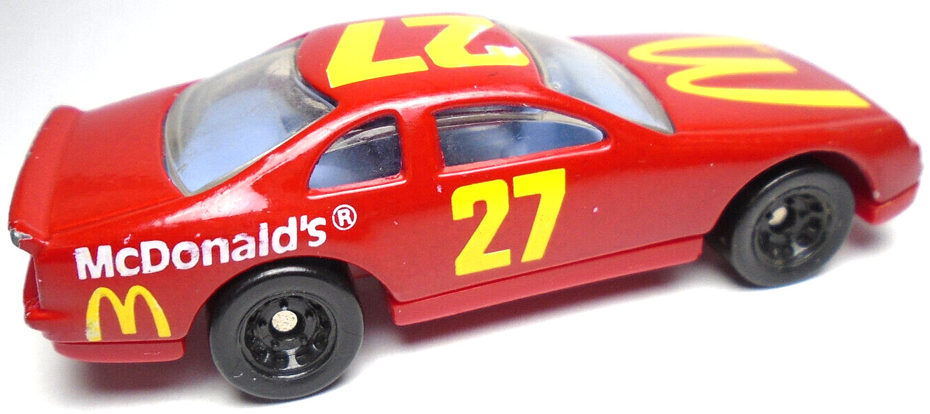 1993 HOT WHEELS MC 1 #27 MCDONALD’S RED 1:64 DIECAST 2 7/8″ RACE CAR W/ YELLOW