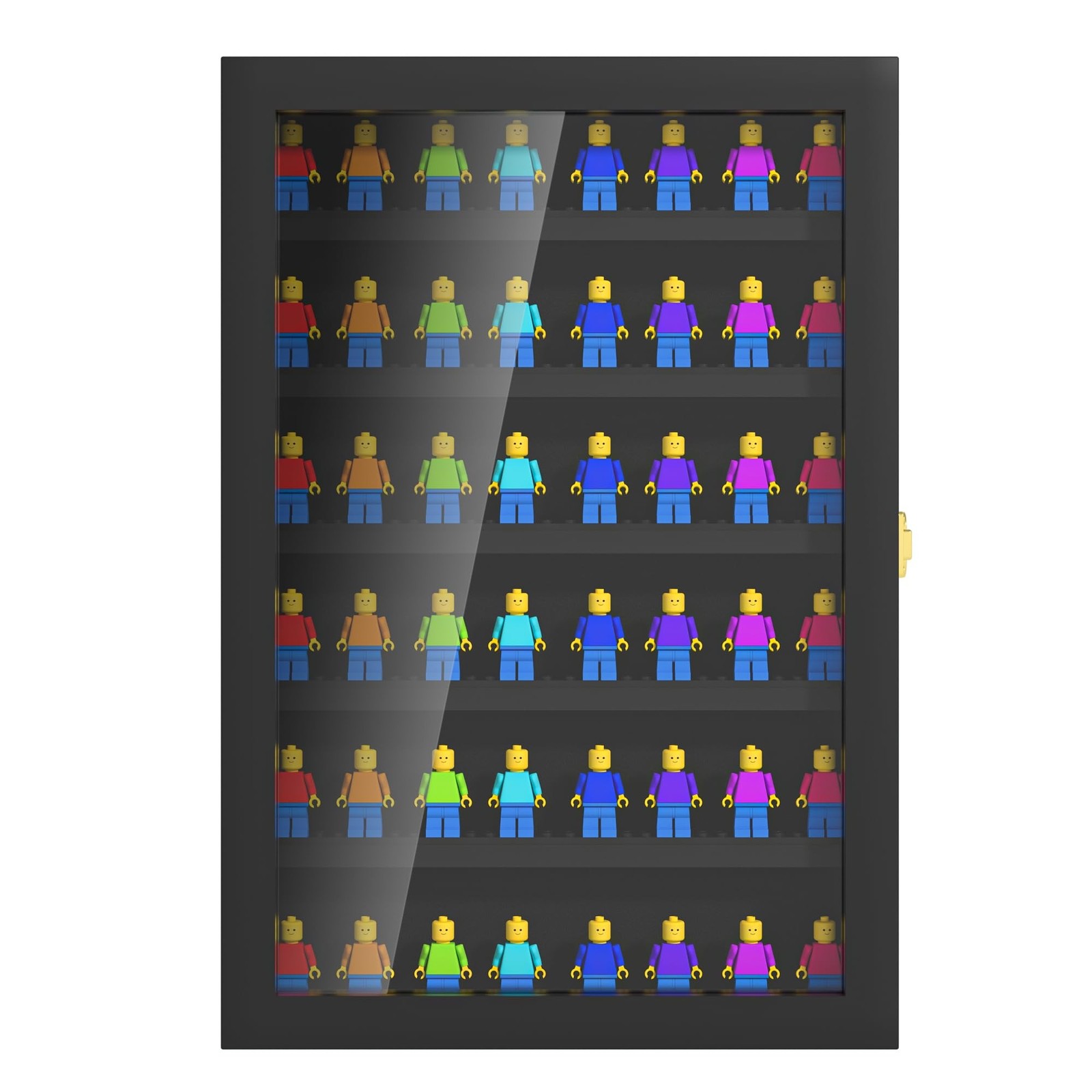 6 Layers Minifigure Display Case for Lego, Building Wall Display Cabinet Show…