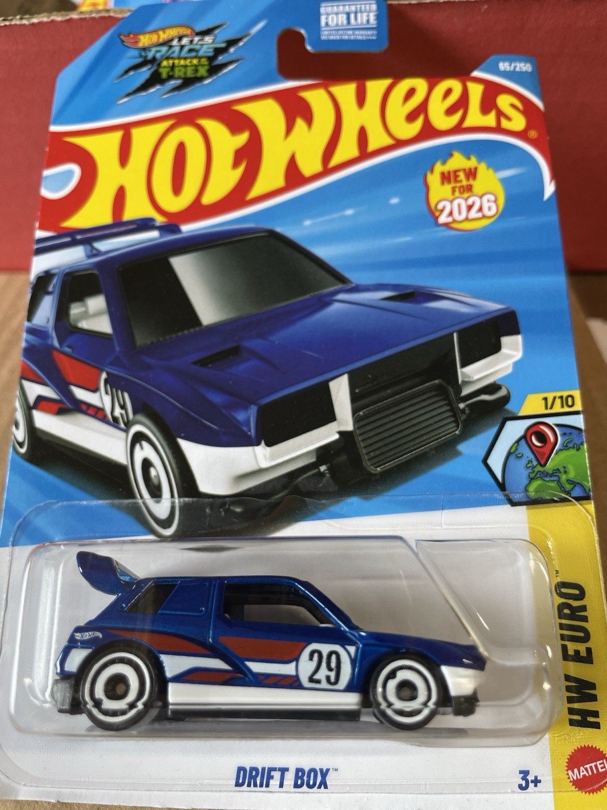 New 2026 Hot Wheels Blue Drift Box #65/250-HW Euro #1/10!