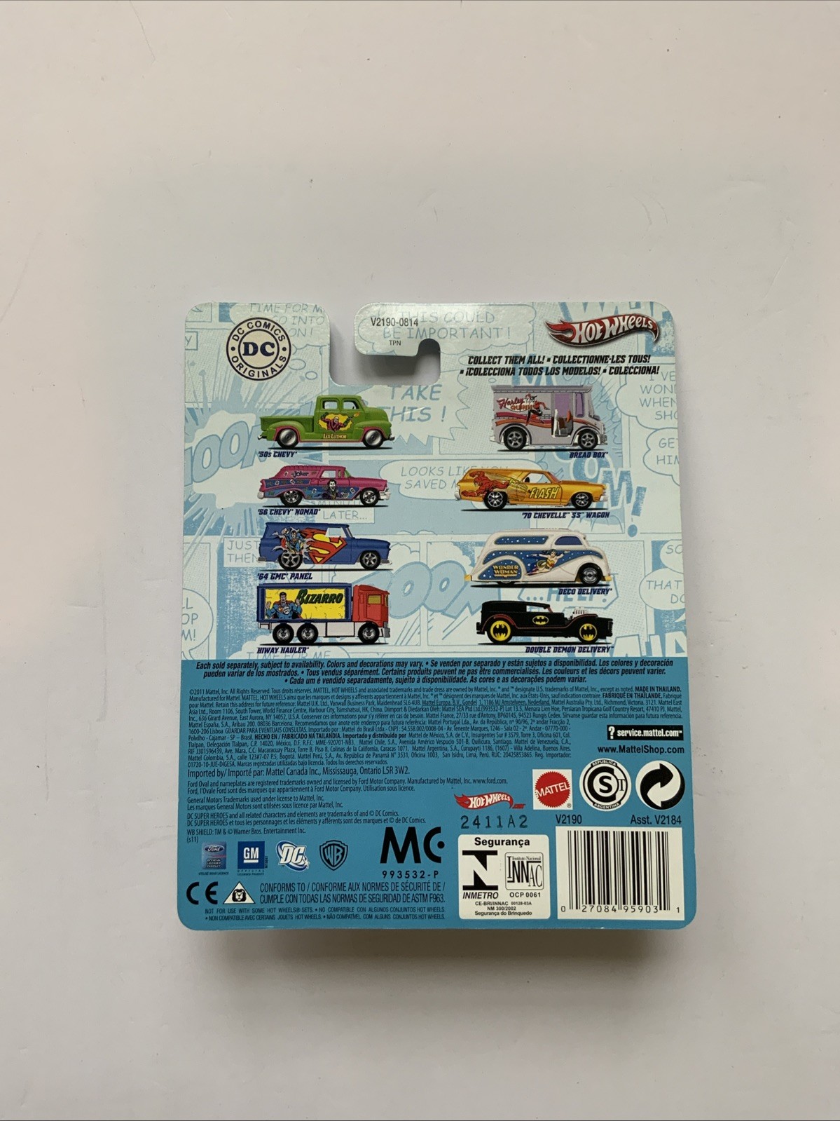 Hot Wheels Pop Culture DC Comics 2011 Set of all 8!