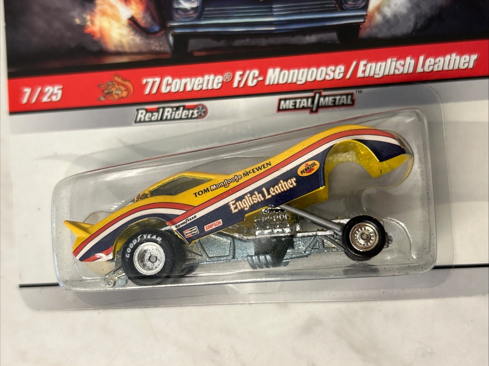 2009 Hot Wheels Drag Strip Demons ’77 Corvette F/C Mongoose/English Leather 7/25