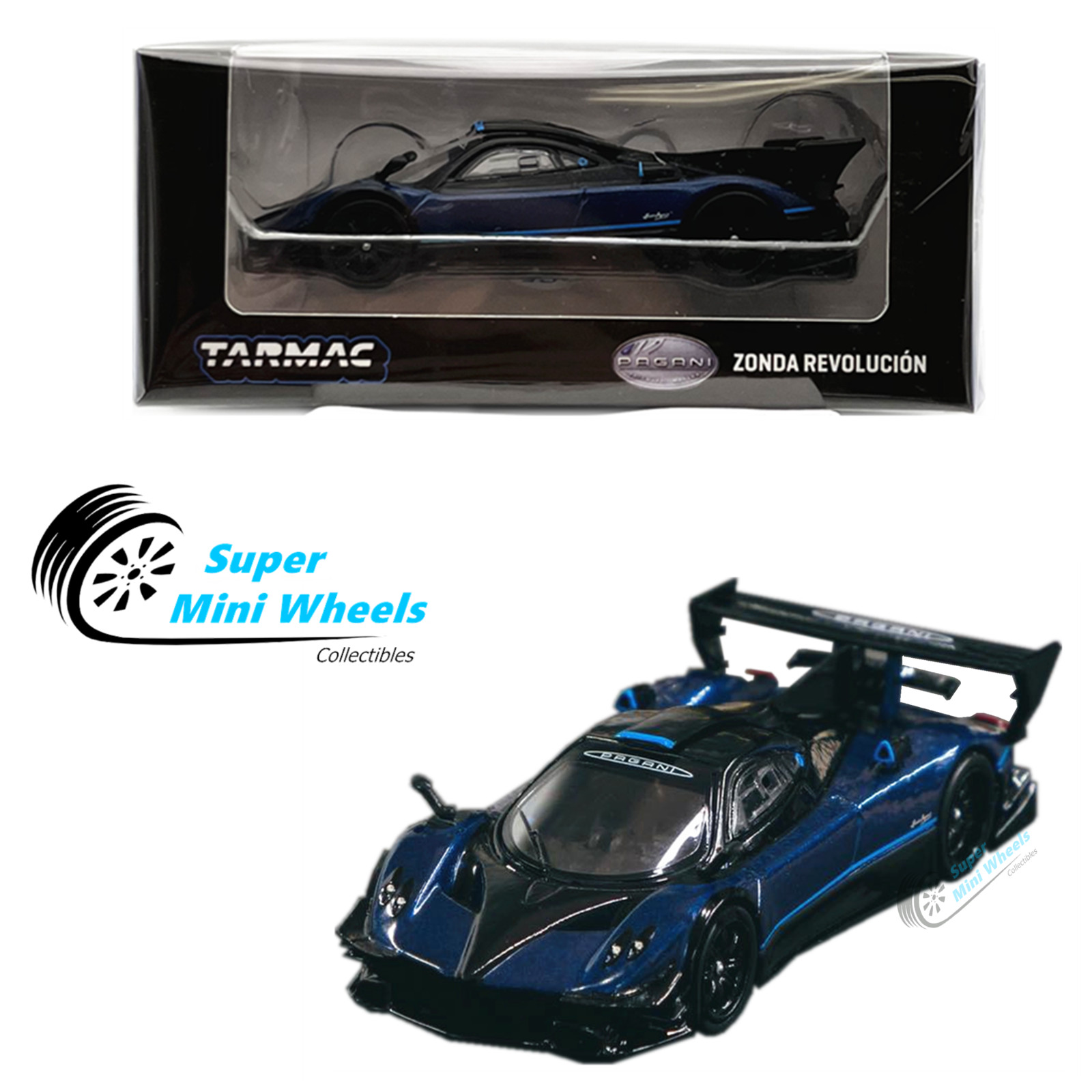 Tarmac Works 1:64 Pagani Zonda Revolución ( Blue Metallic)