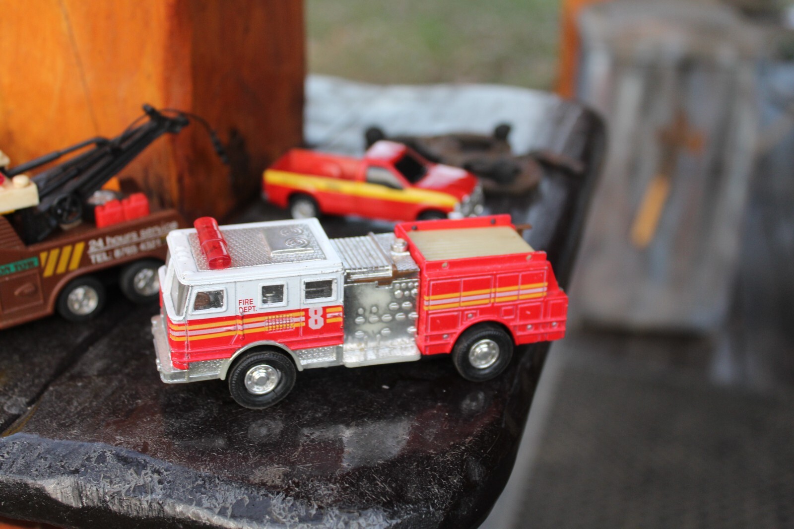 Road Champs Philly Fire Schylling Kintoy Tow Maisto Ford Tonka Truck Car Lot