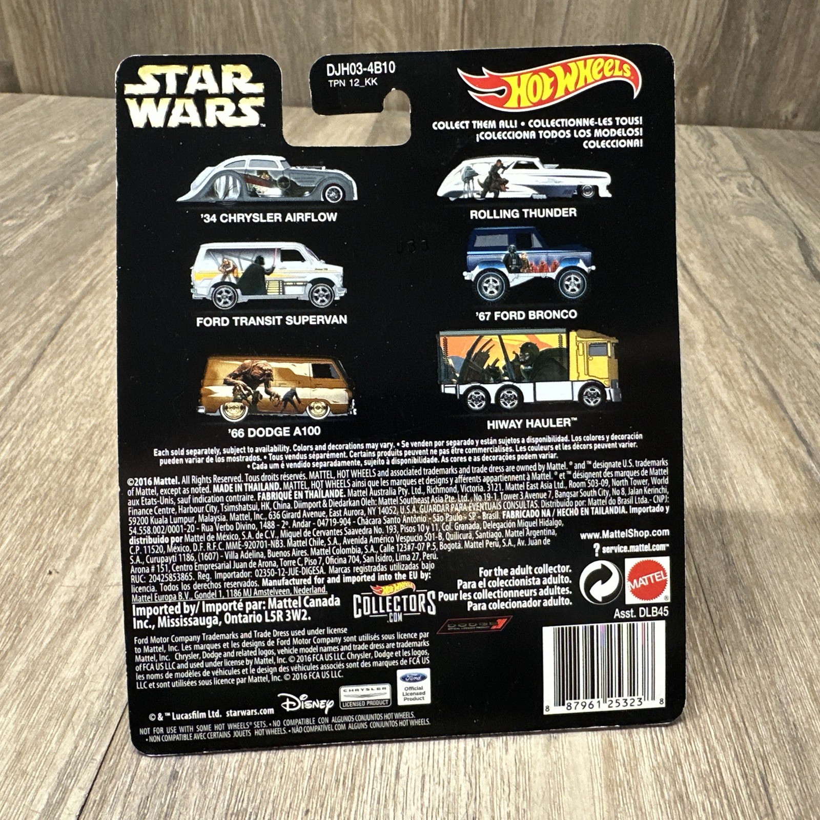 Hot Wheels Ford Transit Supervan Star Wars Ralph Mcquarri Light Crease
