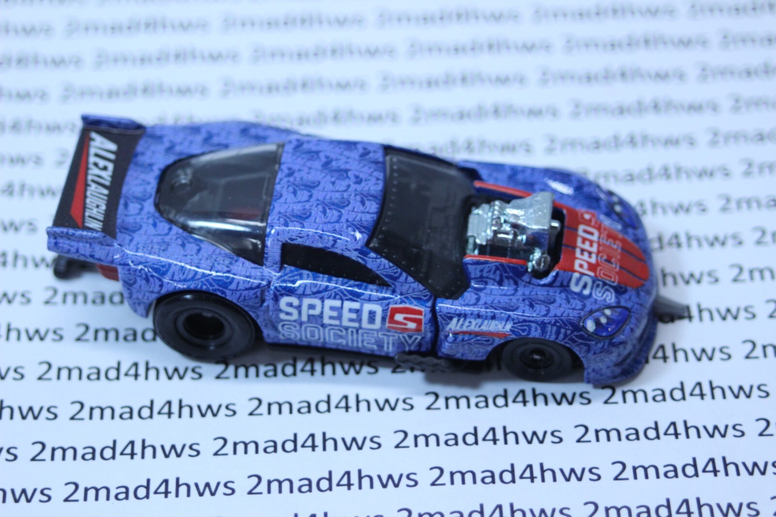 2022 Hot Wheels PACKAGE PULL loose BOULEVARD blue ’12 CORVETTE Z06 DRAG RACER