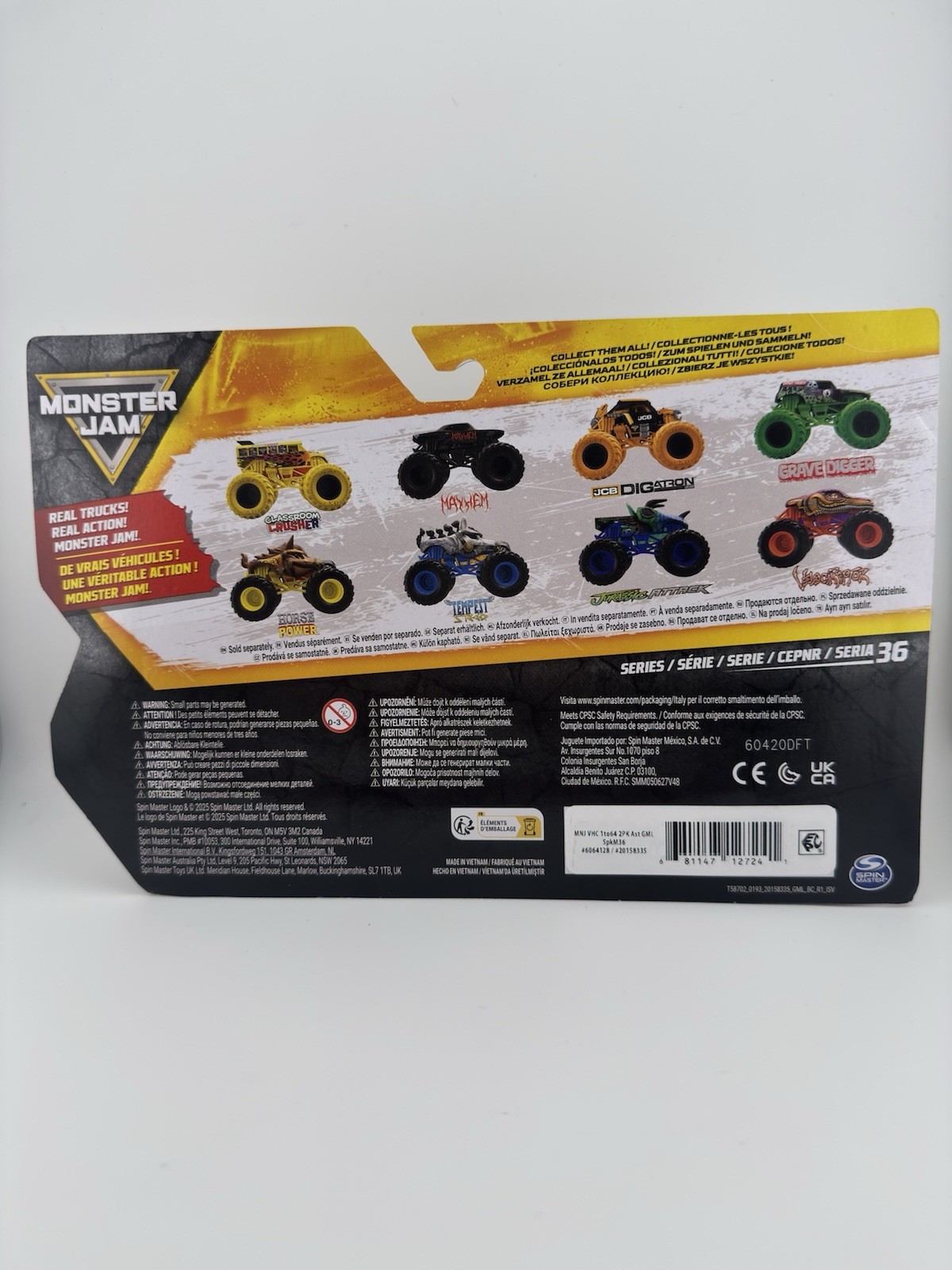 Monster Jam Series 36 Classroom Crusher Vs Mayhem NEW 2026 2 Pack Monster Truck