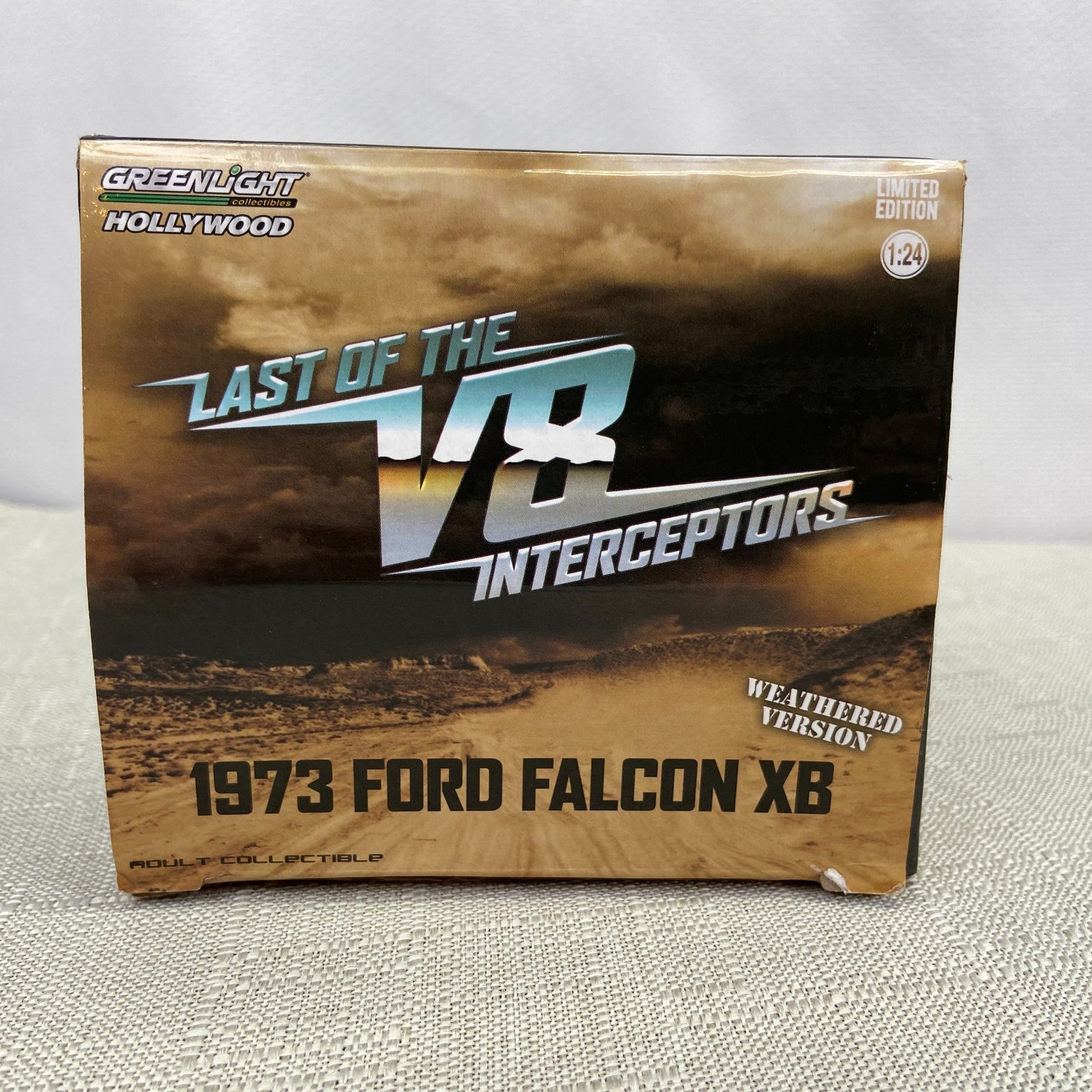 Last Of The V8 Interceptors 1973 Ford Falcon Mad Max (Weathered) Greenlight 1/24