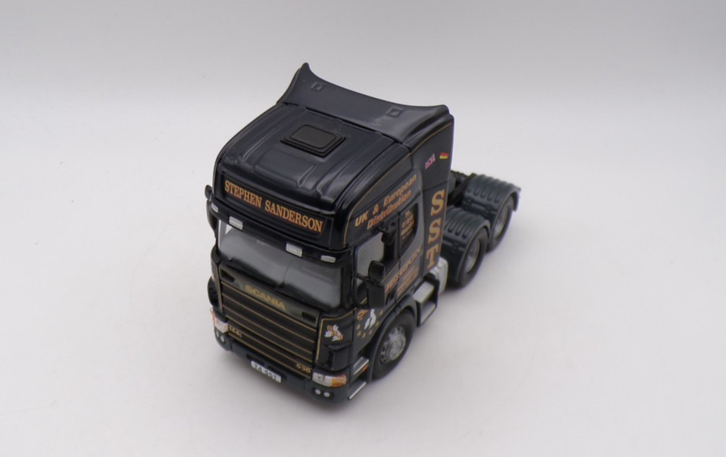 CORGI SCANIA CLASS L ‘STEPHEN SANDERSON’ VERY GOOD UNBOXED 1:50
