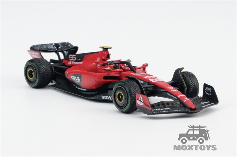 BBR 1:64 SF23 #16#55 C. Leclerc 2023 Monaco GP Diecast Model Car