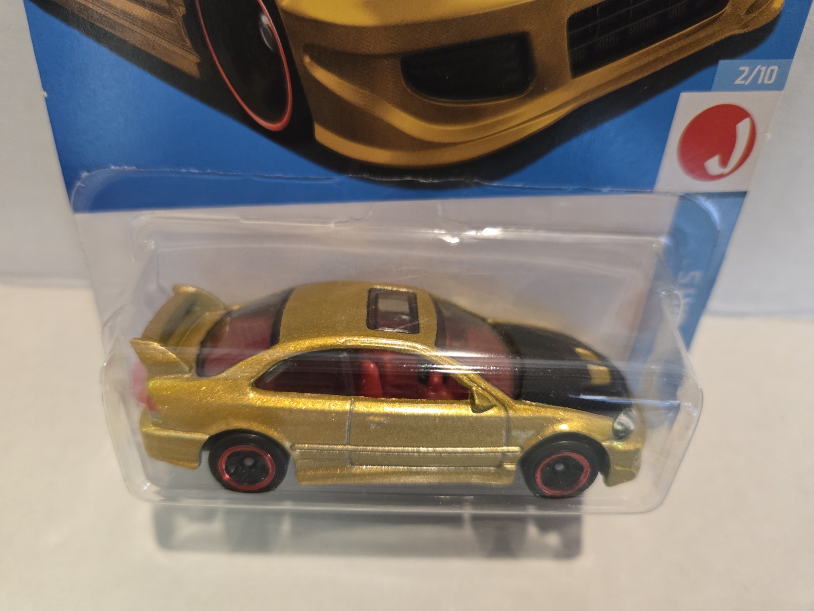 Hot Wheels Honda Civic Si – 2024 HW J-Imports 2/10 – Gold & White – Lot of 2