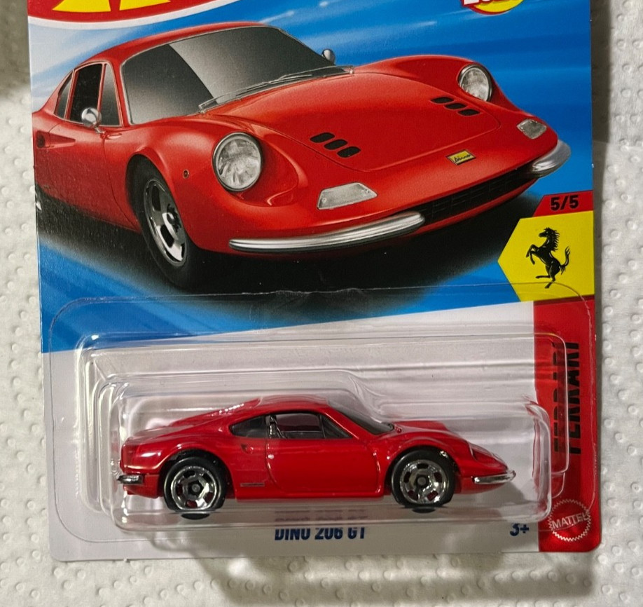 2026 Hot Wheels G & H Case / Ferrari Dino 206 GT / Lot of 4 / RED