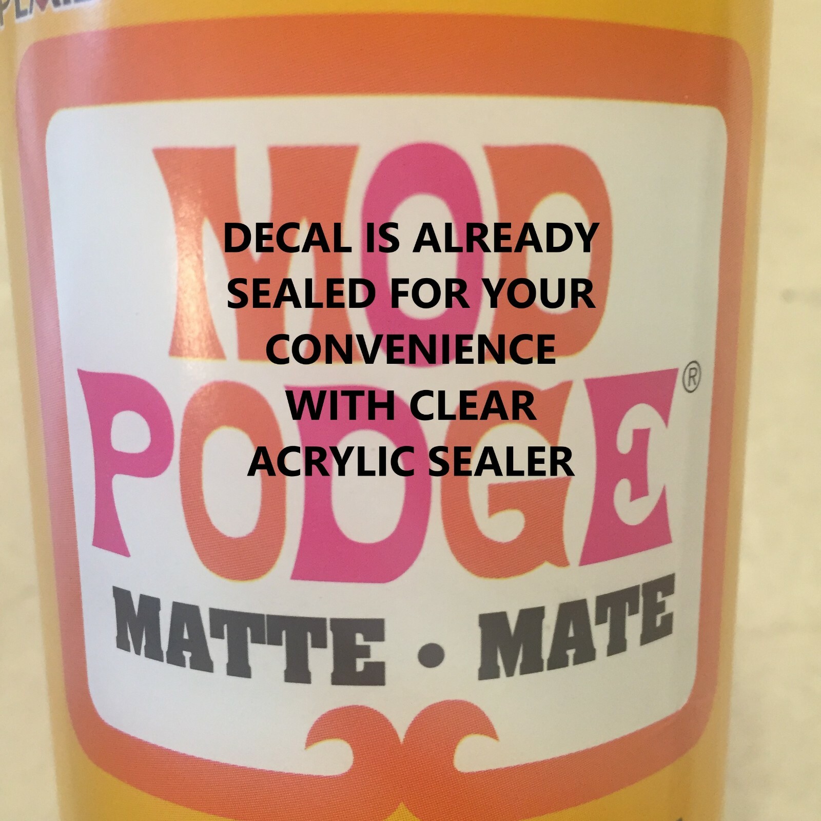 Clear 1:64 Waterslide Decal for Ice Cream Truck Quick Bite Sweet Licks