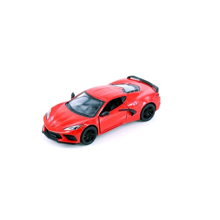 5432) Kinsmart 1:36 scale -5″ . 2021 Corvette C8 – Diecast Toy Car. Red color