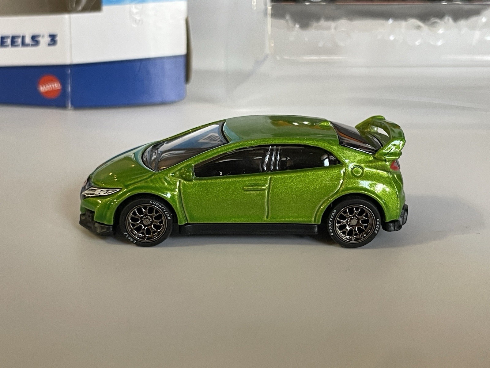 Hot Wheels Ronin Run Honda Civic Type R + CUSTOM 3 Pack (wheel swaps)