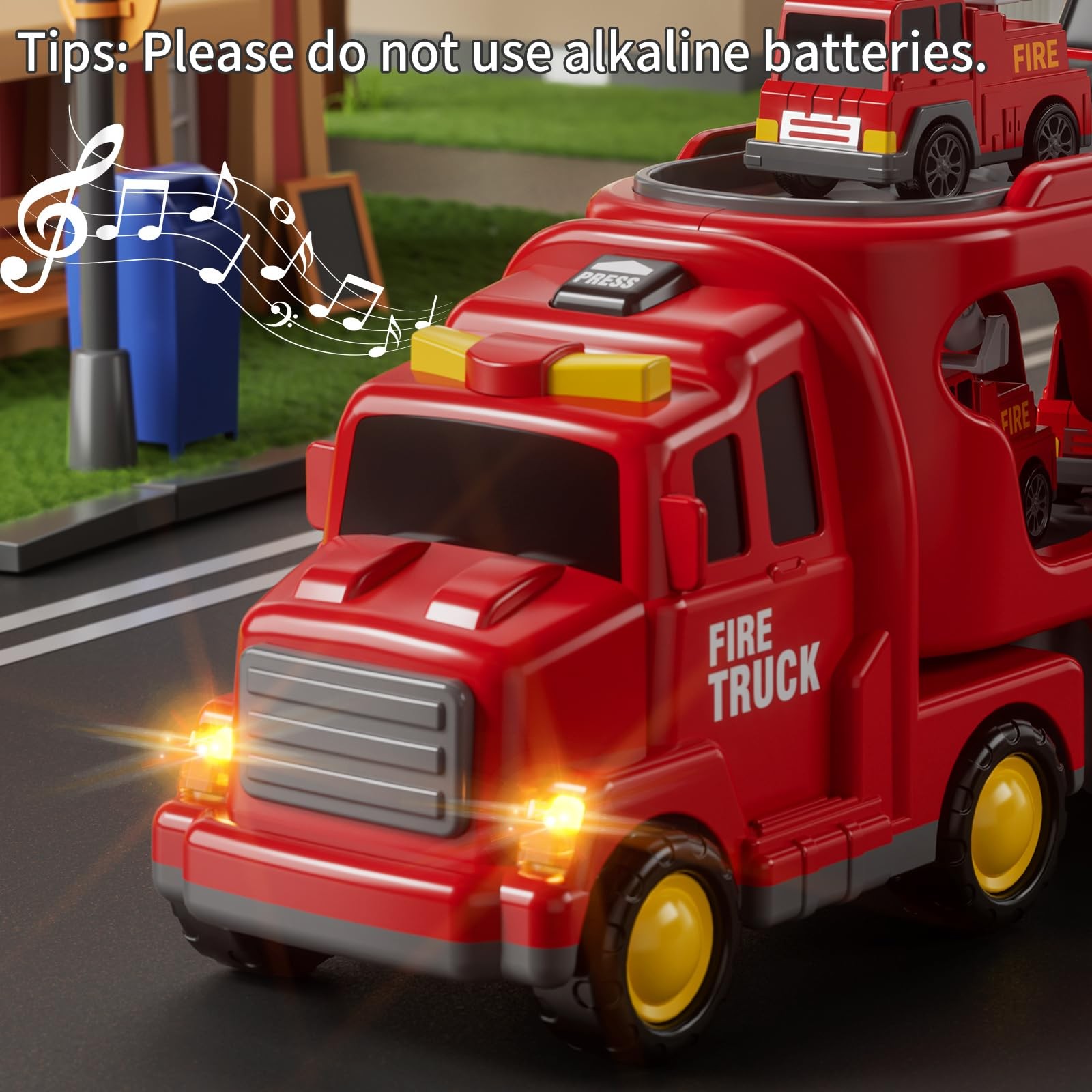 Truck Toys for 3 4 5 6 Years Old Boys, Car Toys for Boys Ages 3-5, Fire Toys …