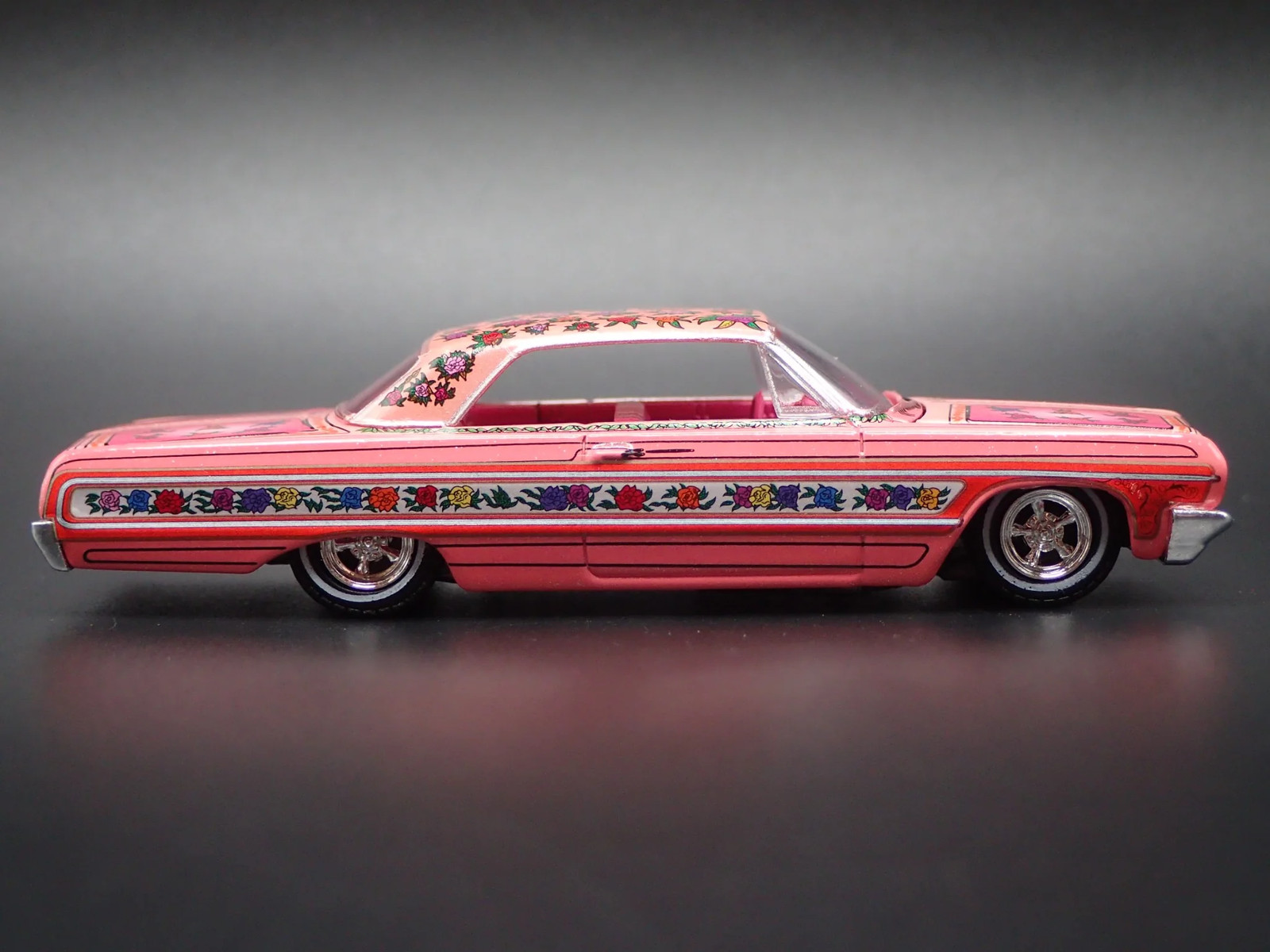 1964 64 CHEVY CHEVROLET IMPALA LOWRIDER GYPSY ROSE 1:64 SCALE DIECAST MODEL CAR