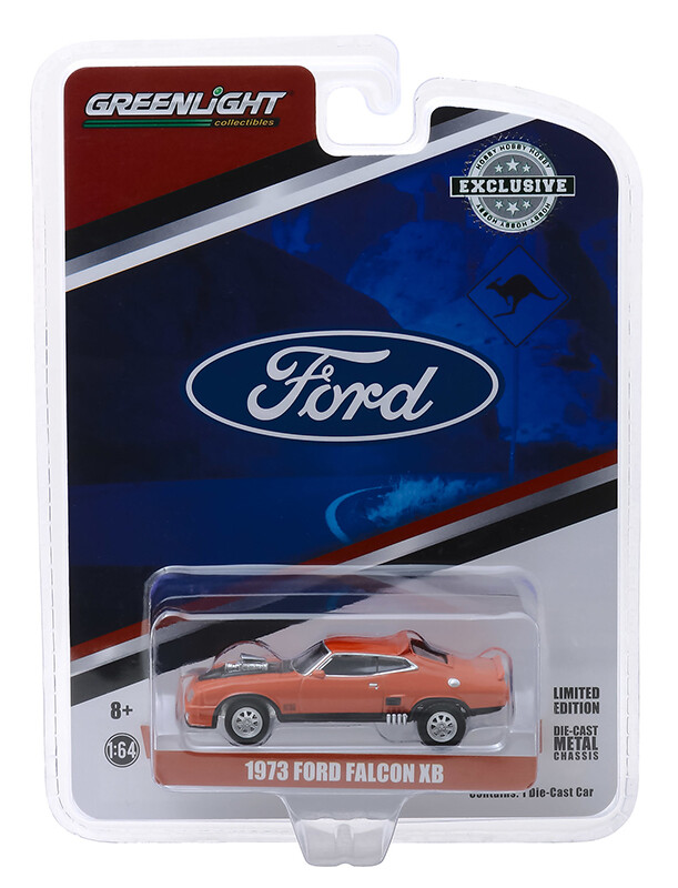 GREENLIGHT HOBBY EXCLUSIVE 1:64 1973 ORANGE FORD FALCON XB MODEL 30041