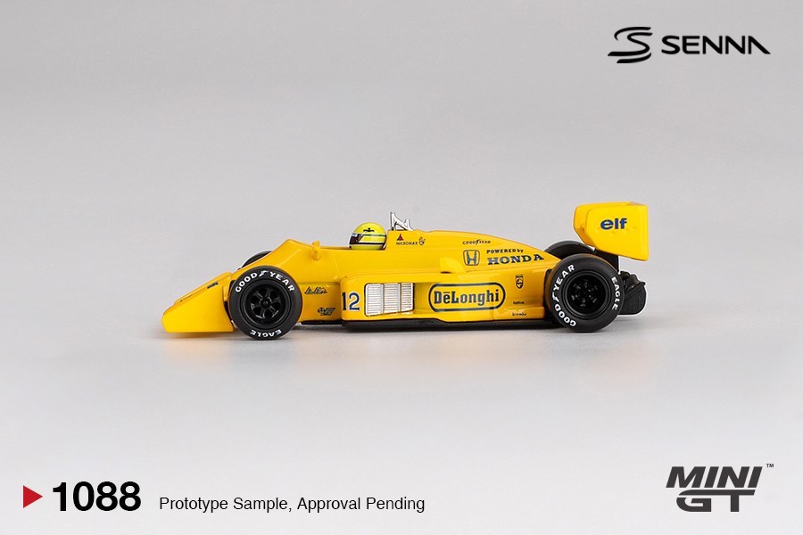 Mini GT 1:64 Lotus 99T #12 Ayrton Senna 1987 Monaco Grand Prix Winner #1088