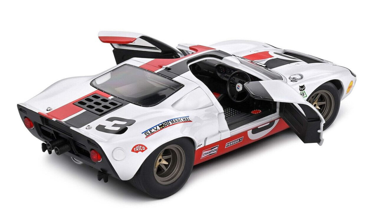 1/18 FORD GT40 MK1 ERIC DEAN 2015 Model Car -WHITE-