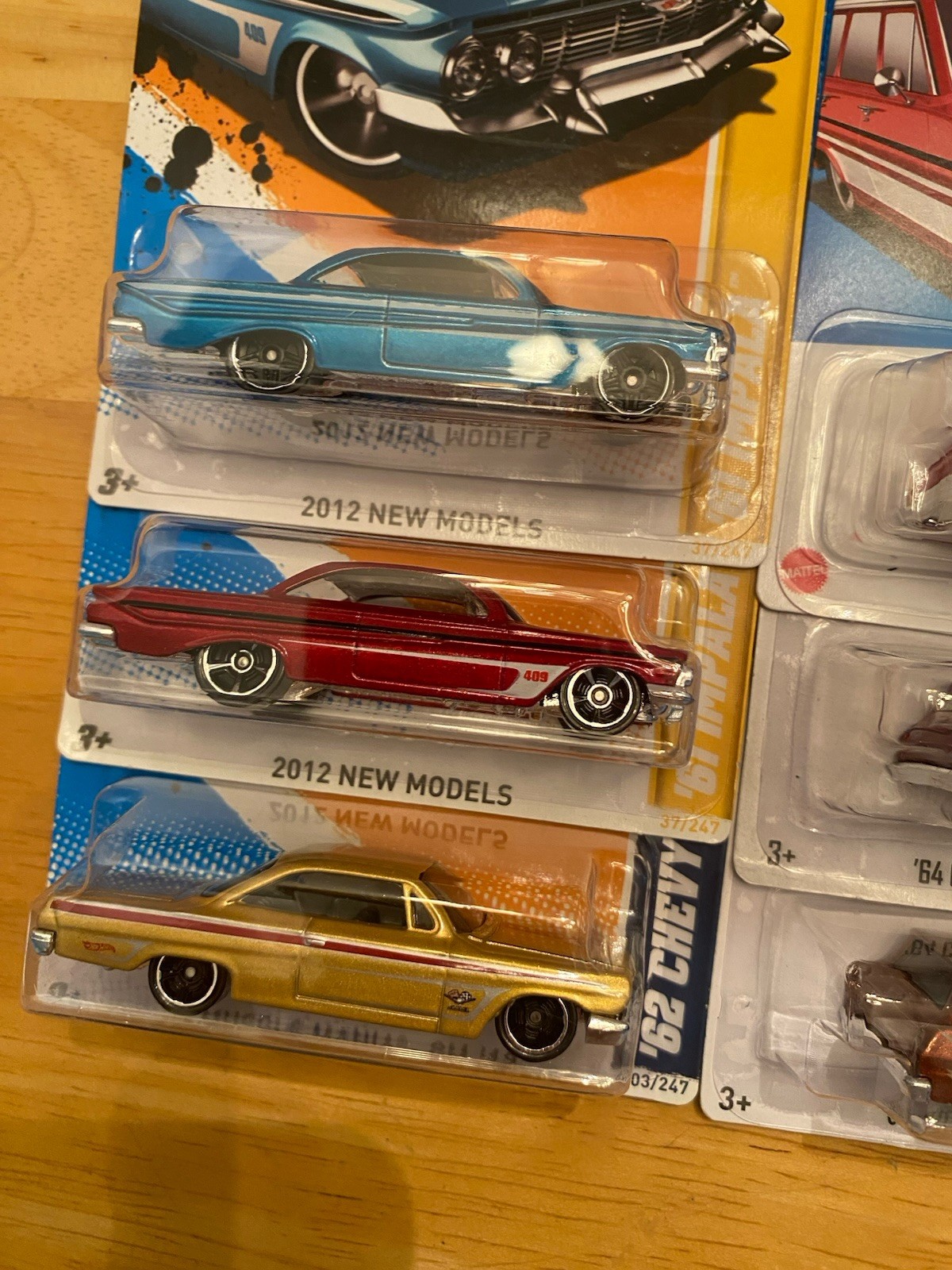 Hot Wheel Chevy Nova Wagons & Impala’s, Mixed Lot Of 6