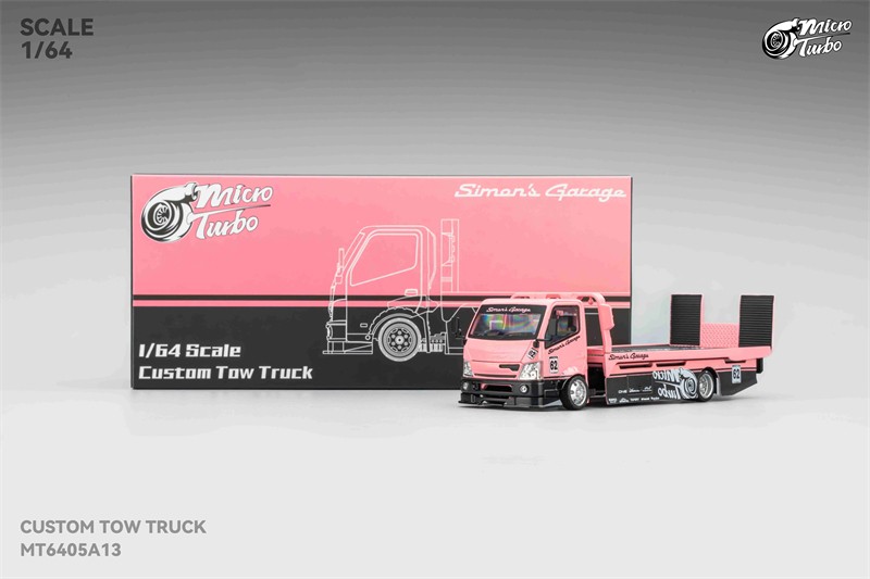 Micro Turbo x Simons Garage 1:64SlMON’S GARAGE/S13 Silvia 180SX Pink Livery Car