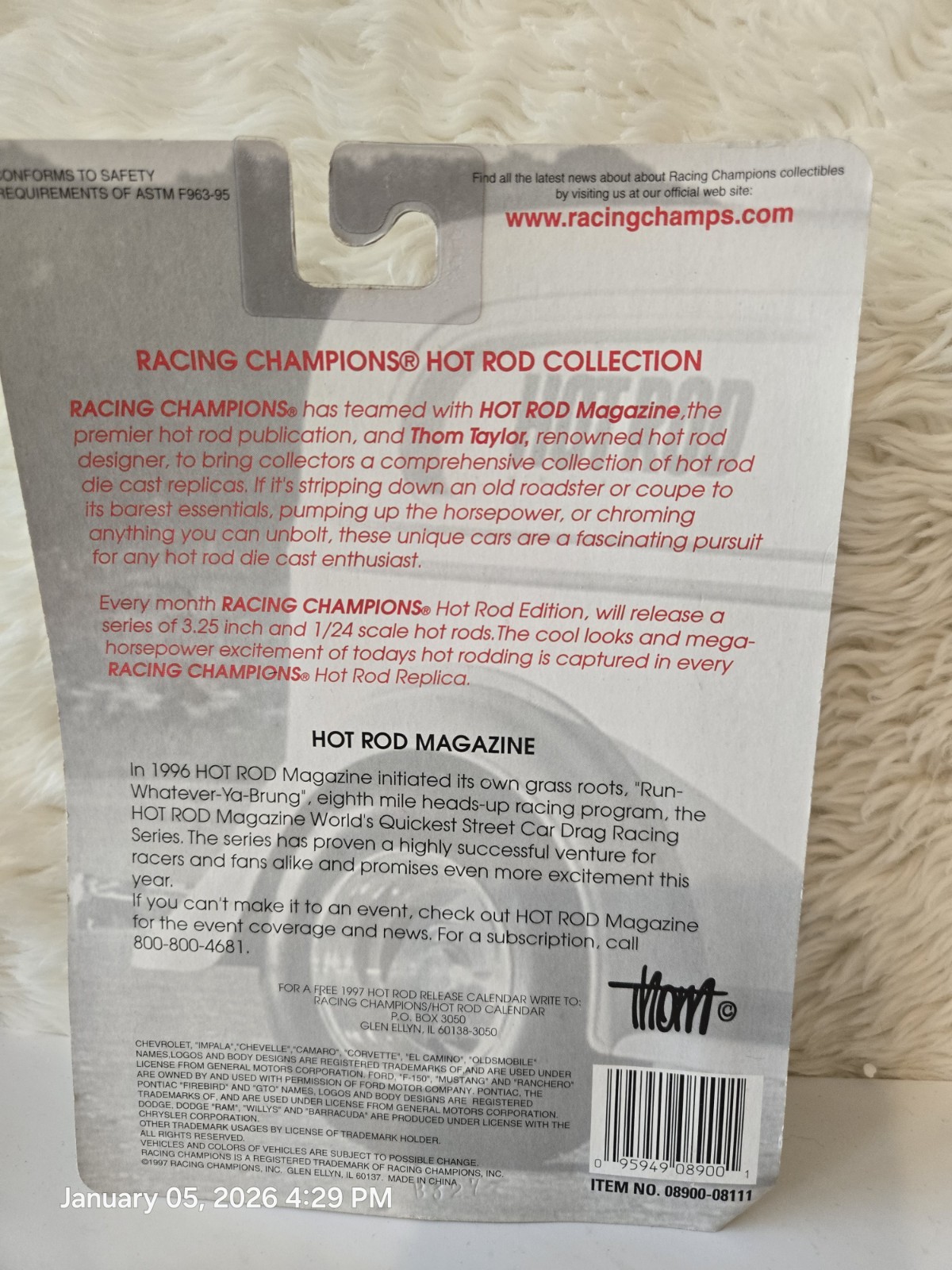 1:60 Racing Champions Hot Rod Drag Racing Series #15 NIB MINT