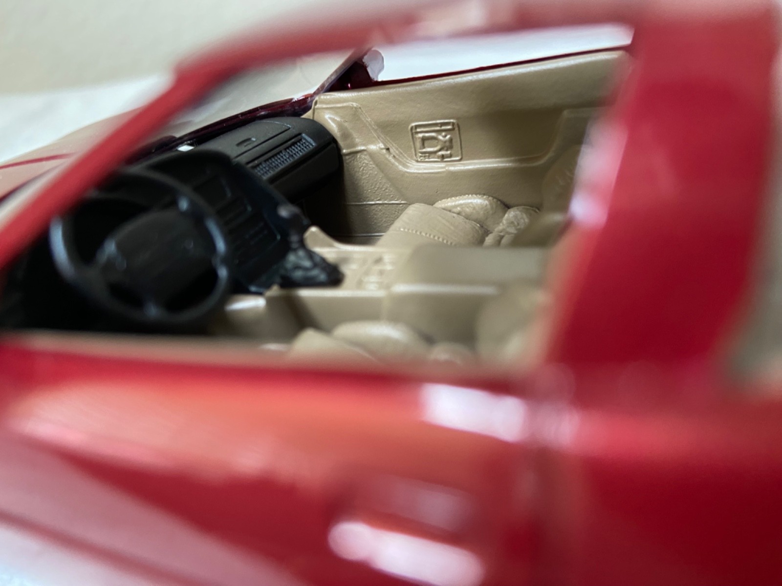 AMT Ertl 1991 Chevrolet Corvette ZR-1 Promo metallic red w/tan & black interior