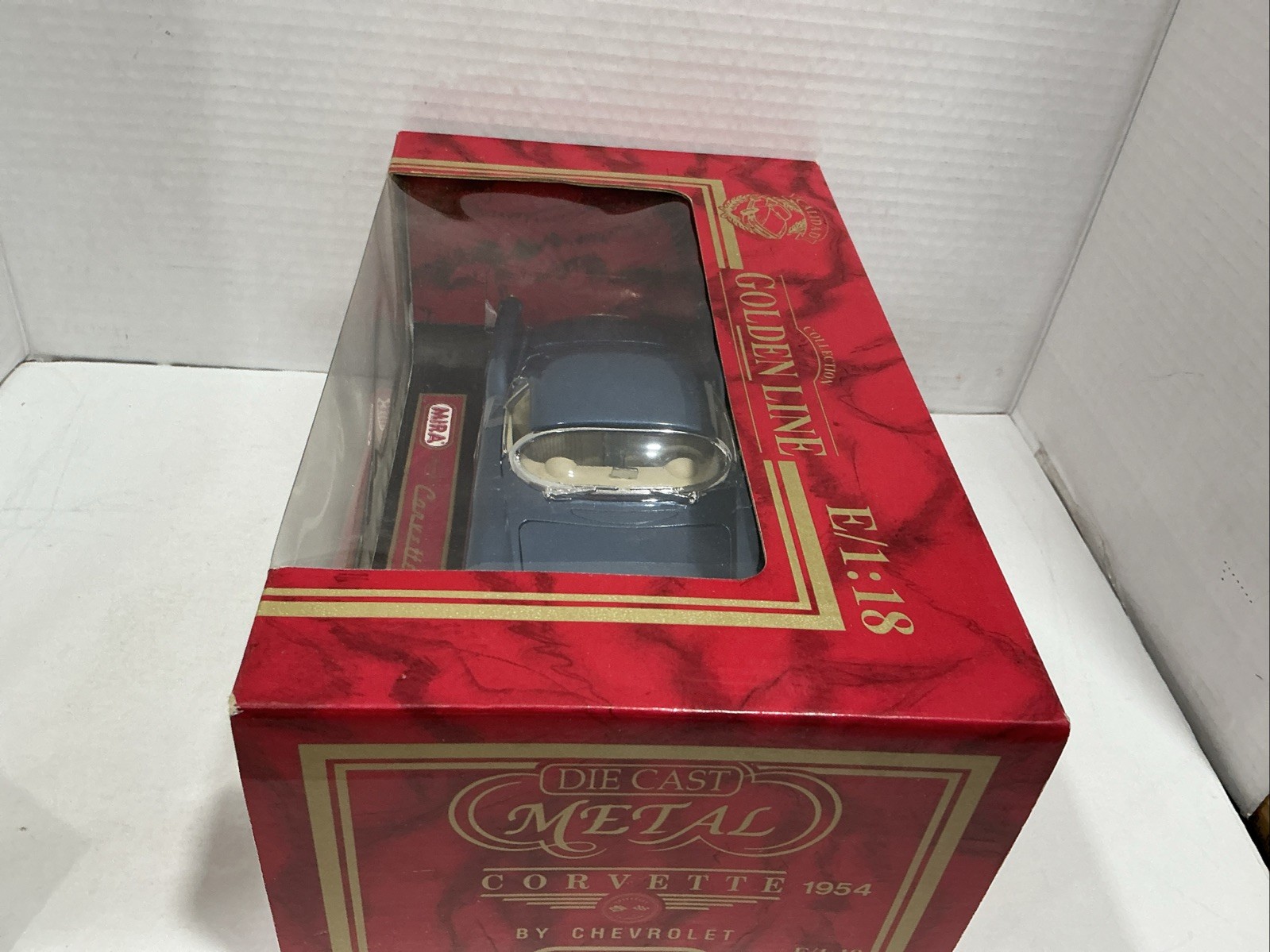 Mira Golden Line 1954 Chevrolet Corvette Diecast Car – Blue- 1:18 Scale