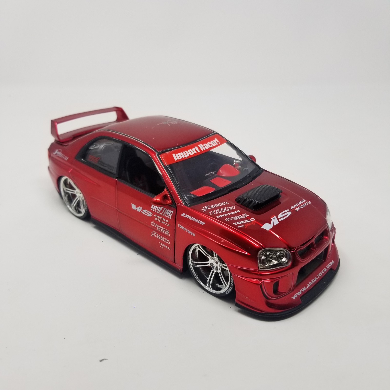 Jada Toys Import Racer 1:24 Scale Red Subaru Impreza WRX STi