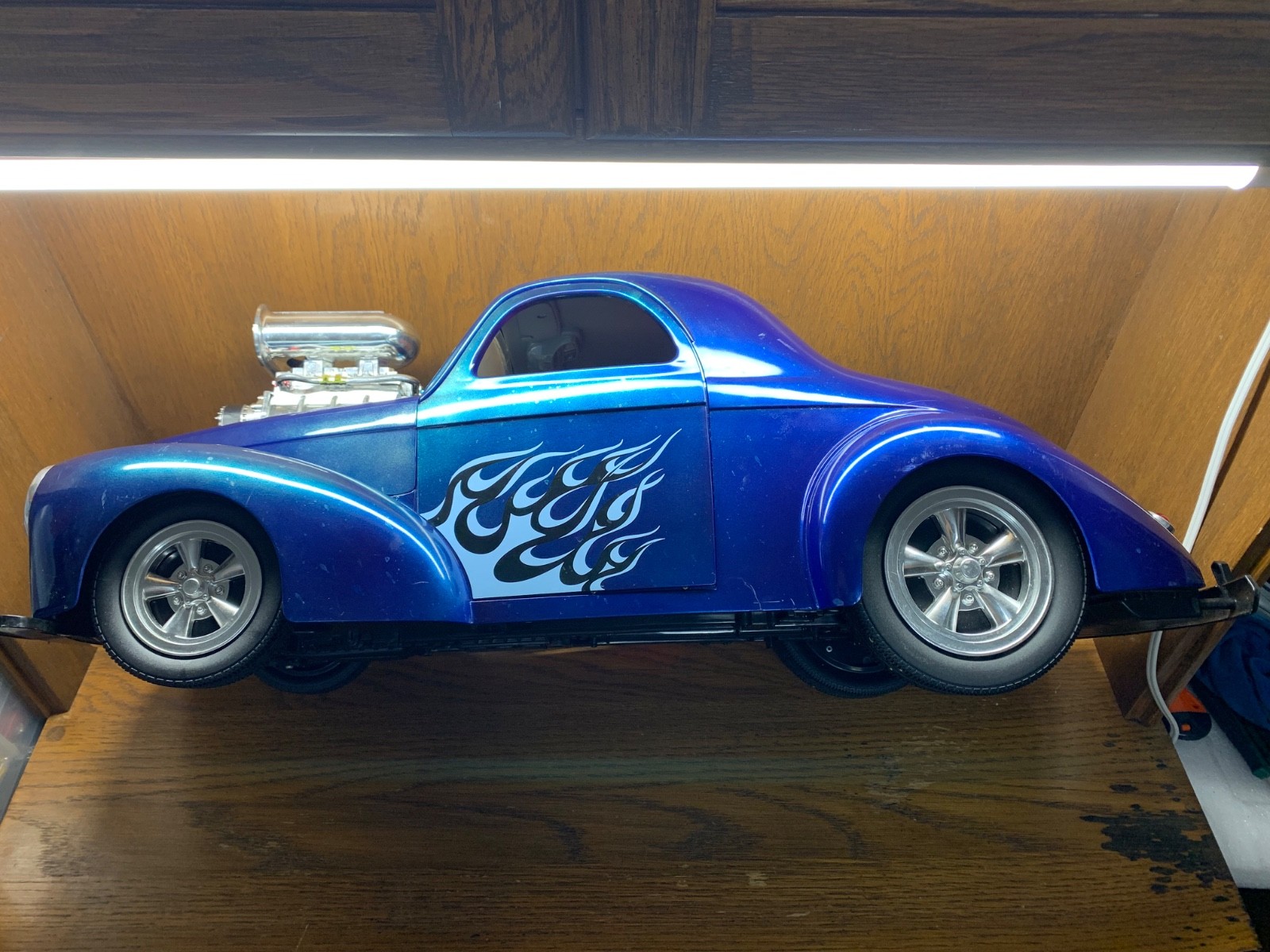 1941 Willys Coupe 1/6 R/C Fast Lane Eztec Scientific Toys (New Battery) Blue