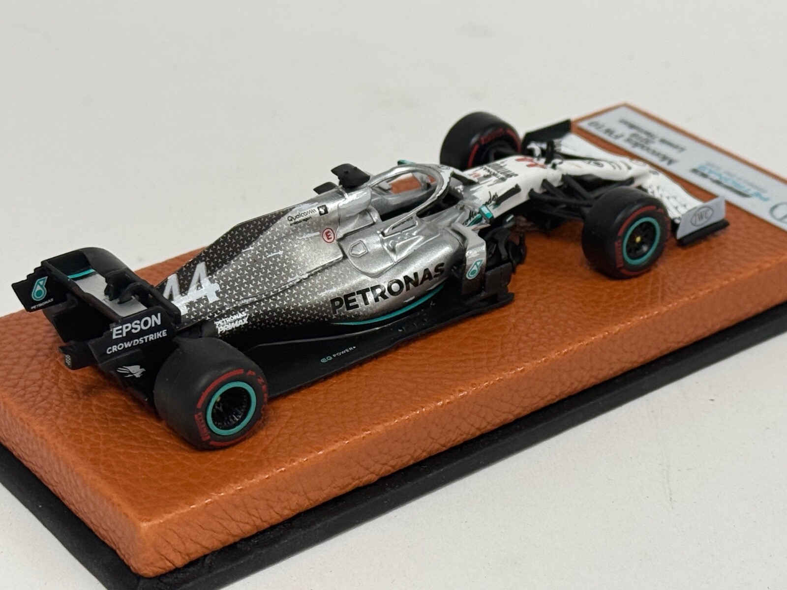 1/43 Mercedes W010 from 2019 F1 Season of Lewis Hamilton Leather base JPN86