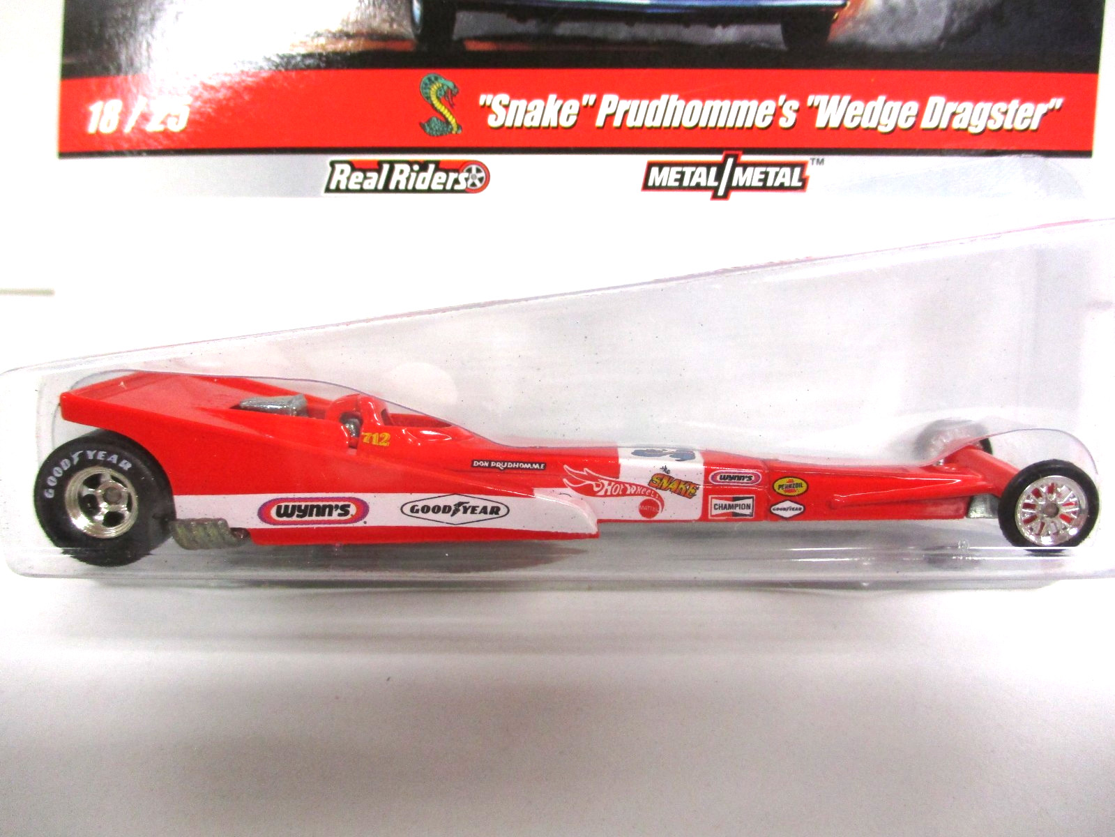HOT WHEELS – DRAG STRIP DEMONS – DON “THE SNAKE” PRUDHOMME T/F WEDGE DRAGSTER