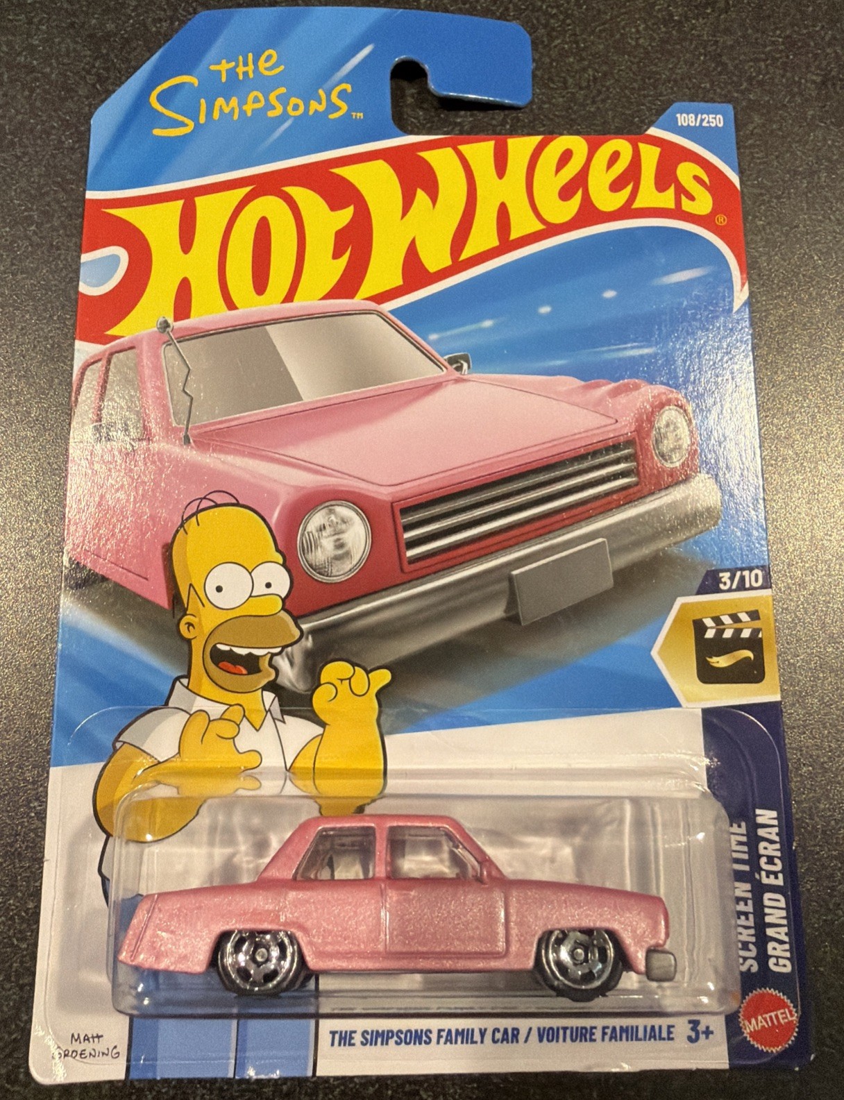 2026 Hot Wheels HW SCREEN TIME 3/10 The Simpsons Family Car 108/250