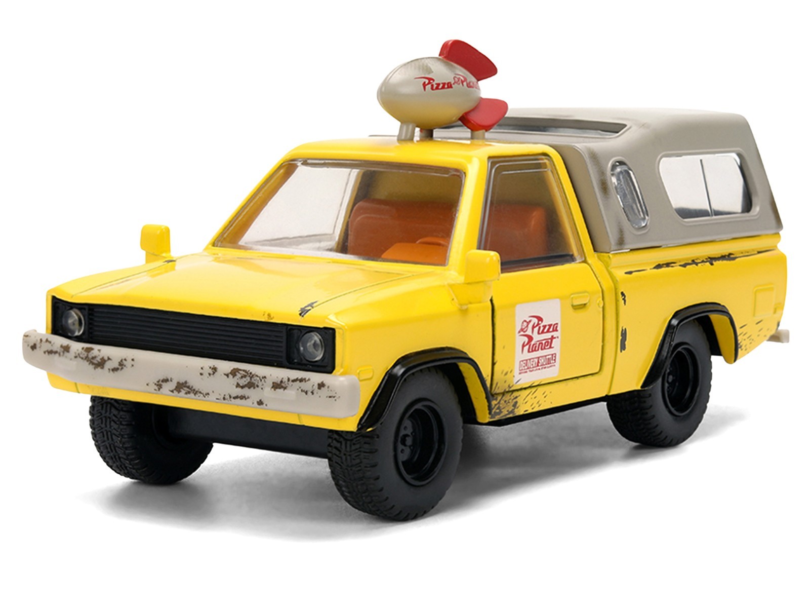 PIZZA PLANET TRUCK YELLOW WEATHERED “TOY STORY” 1/32 DIECAST MODEL BY JADA 36301