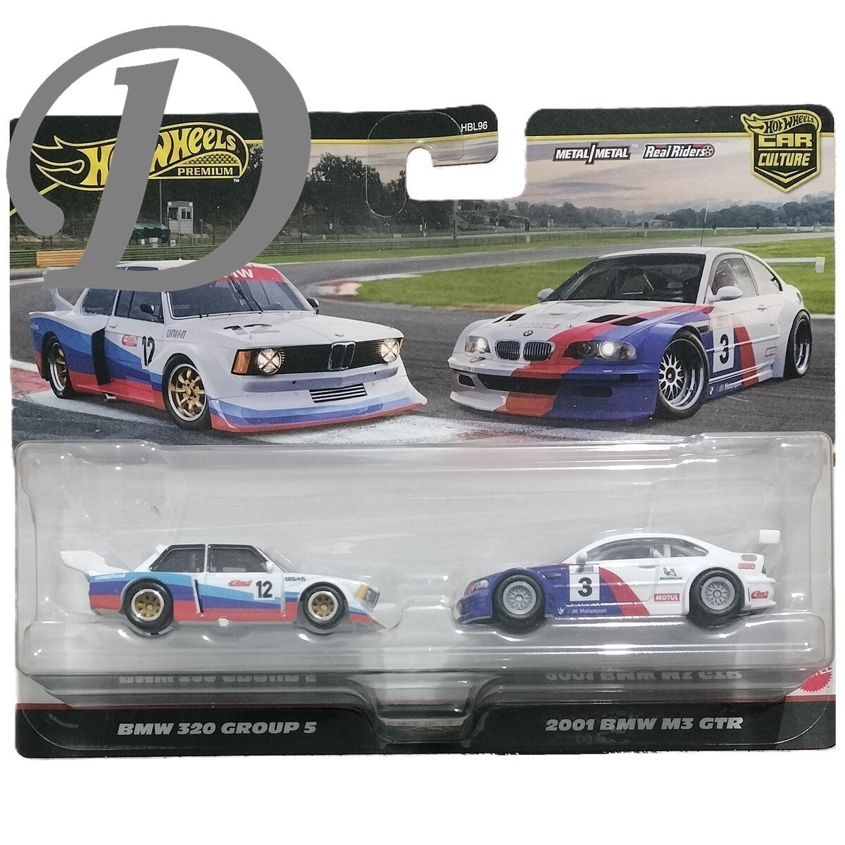 Hot Wheels Premium BMW 320 Group 5 & 2001 BMW M3 GTR
