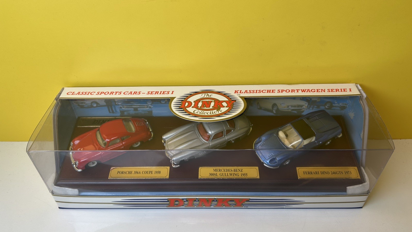 MATCHBOX DINKY DY-902 CLASSIC BRITISH SPORTS CARS PORSCHE/ MERC/ FERRARI NEW MIB
