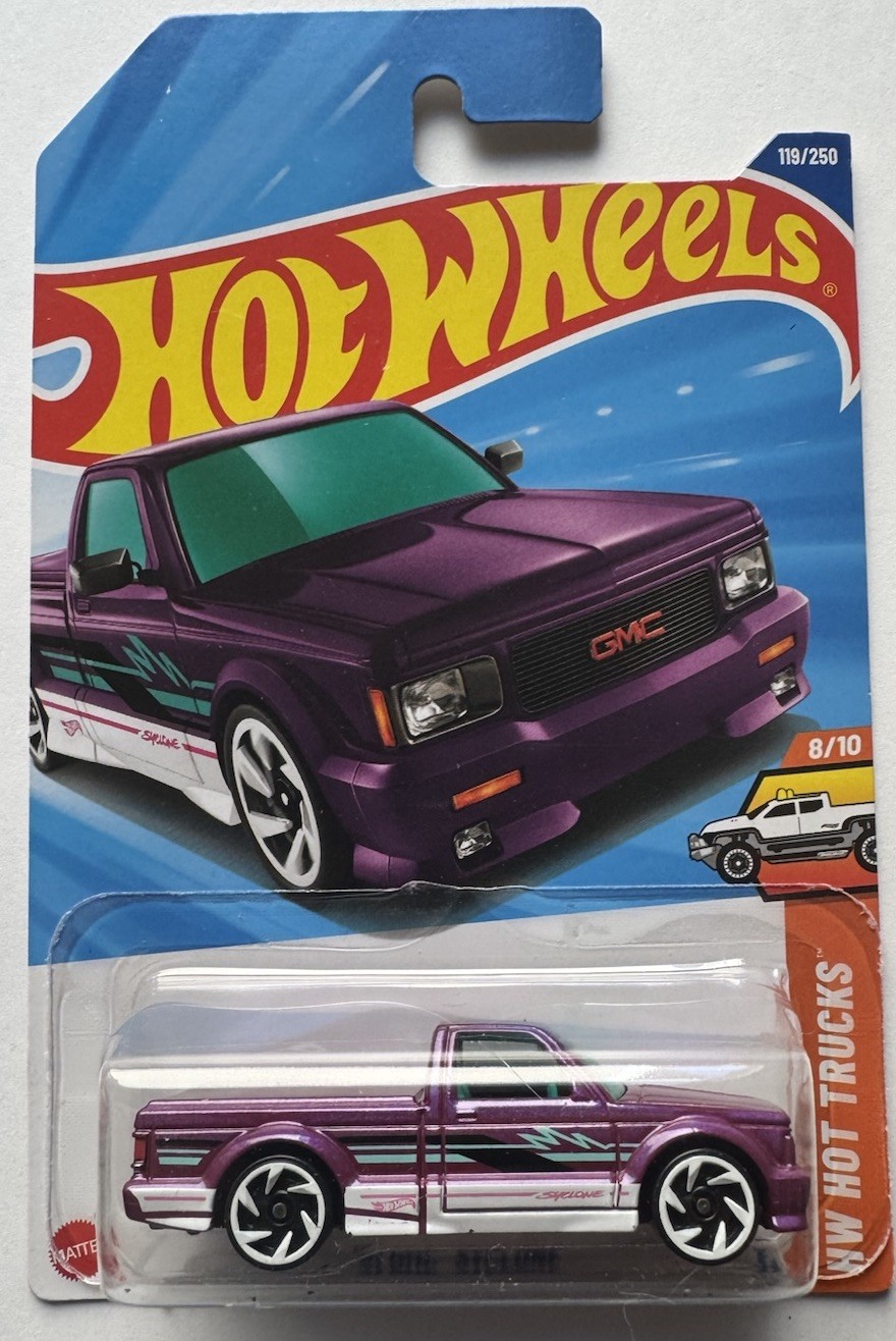2025 Hot Wheels HW HOT TRUCKS 8/10 ’91 GMC Syclone 119/250 (Int. Card)