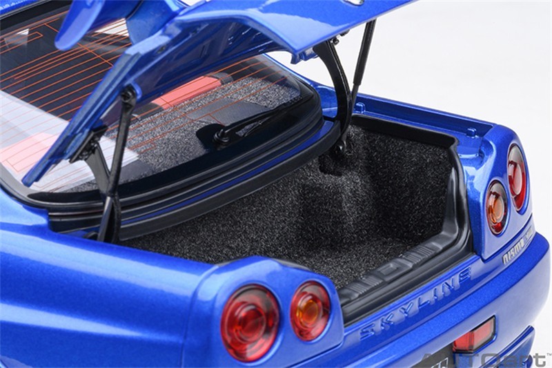 AUTOart 1/18 Nissan NISMO R34 GT-R Z-tune Blue Diecast Car Model 77462