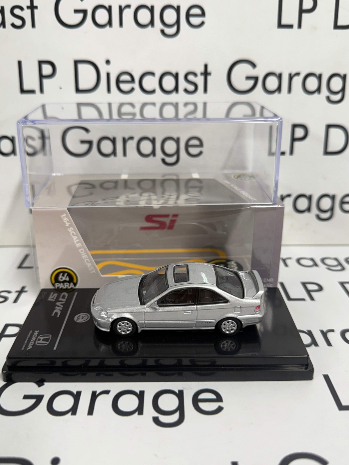 PARA64 1999 Honda Civic Si EM1 Vogue Silver Metallic 1:64 Diecast