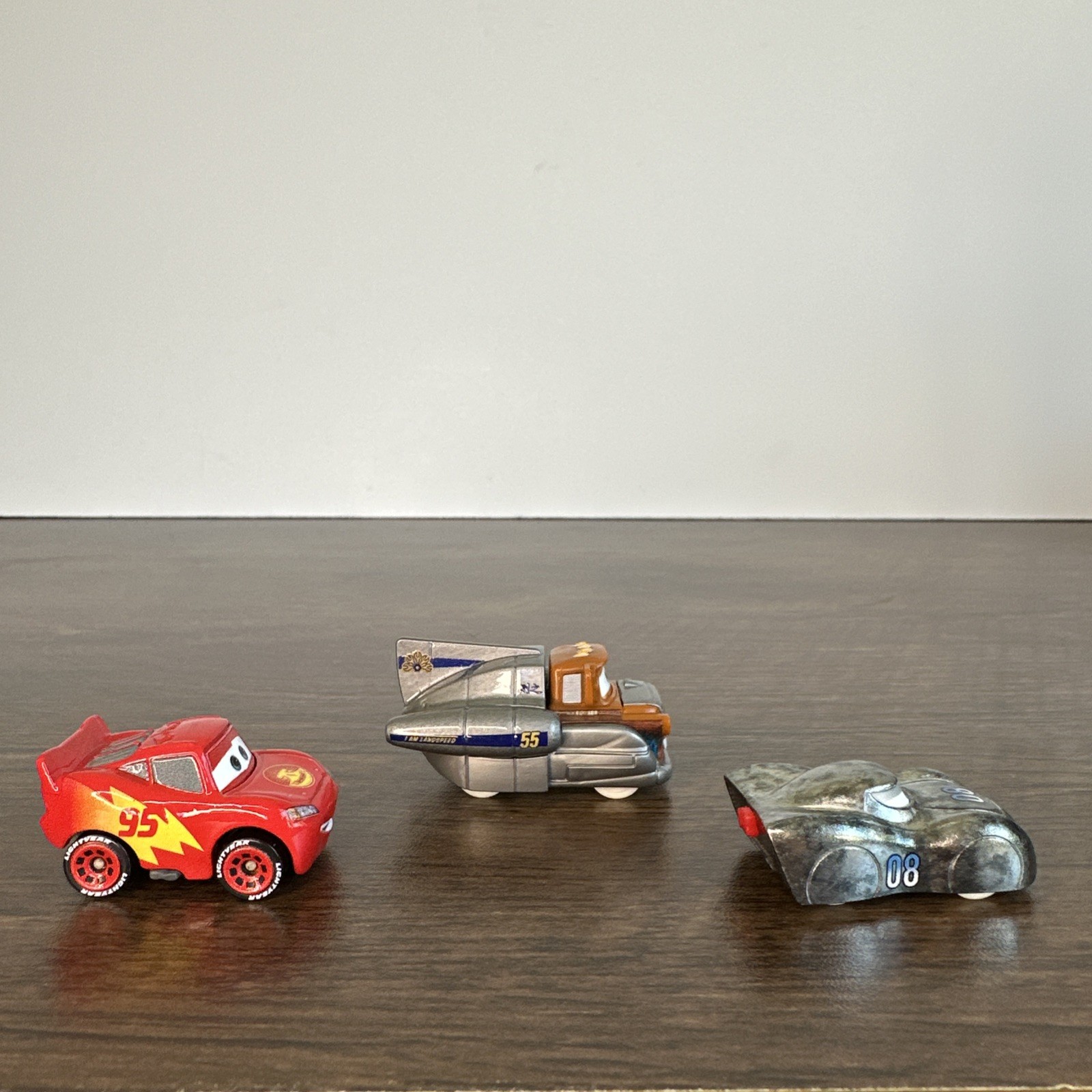 Pixar Cars On The Road Mini Racers Super Speed Mater Datz Jammin McQueen Salt