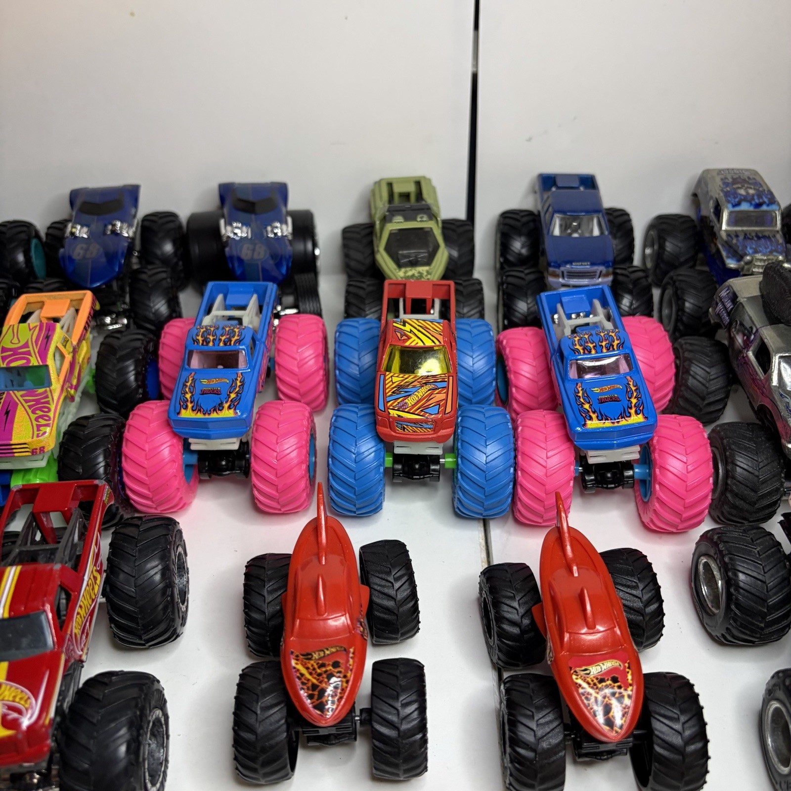 Lot of 24 Hot Wheels Monster Trucks 1:64 Scale Diecast Mixed Variety Collection