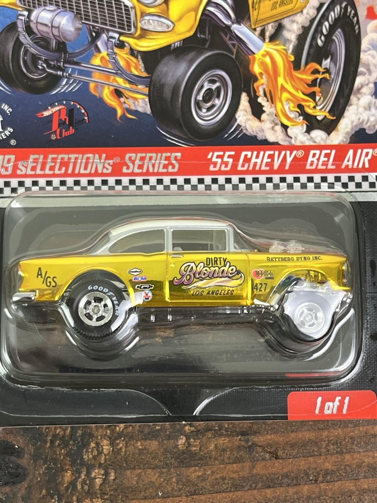 Hot Wheels RLC 2019 Selections Series ’55 Chevy Bel Air Dirty Blonde Gasser